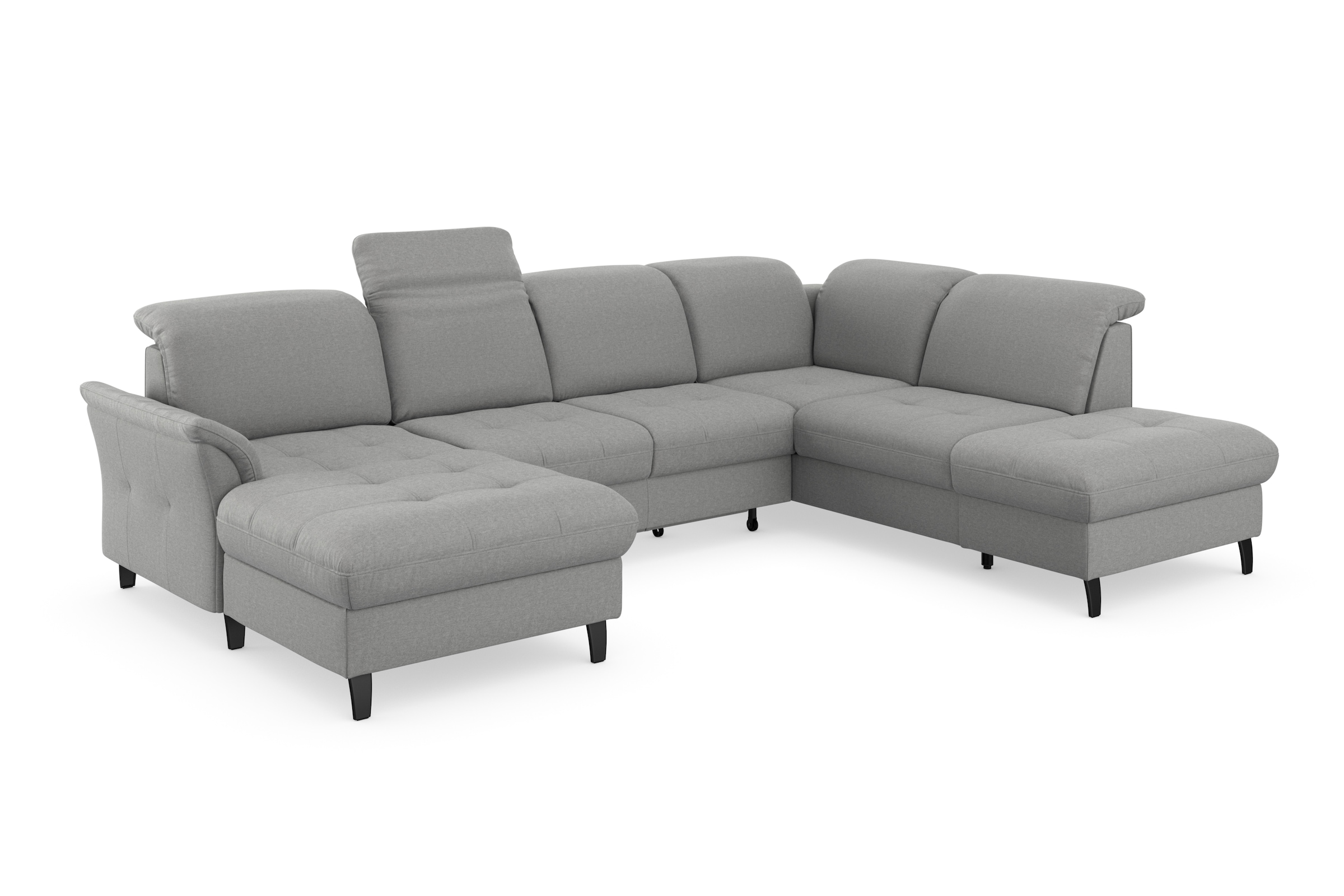 sit&more Wohnlandschaft »Maggiore U-Form«, wahlweise mit Kopfteilverstellung, Bettfunktion und Stauraum