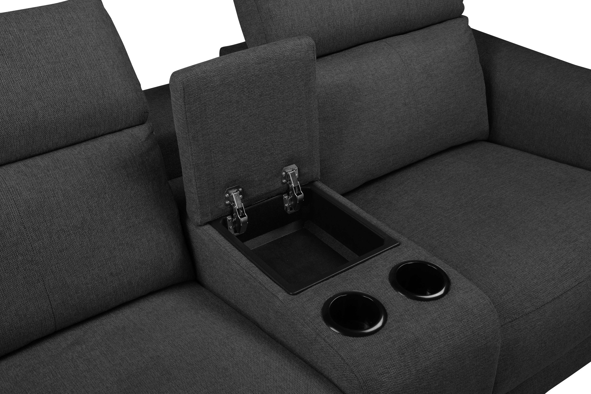 Places of Style 2-Sitzer »Lund, 2er-Kinosofa, TV-Sessel, Multimedia-Sofa, USB-A,«, m. elektrischer o. manueller Relaxfunktion, Getränkehalter u. Staufach