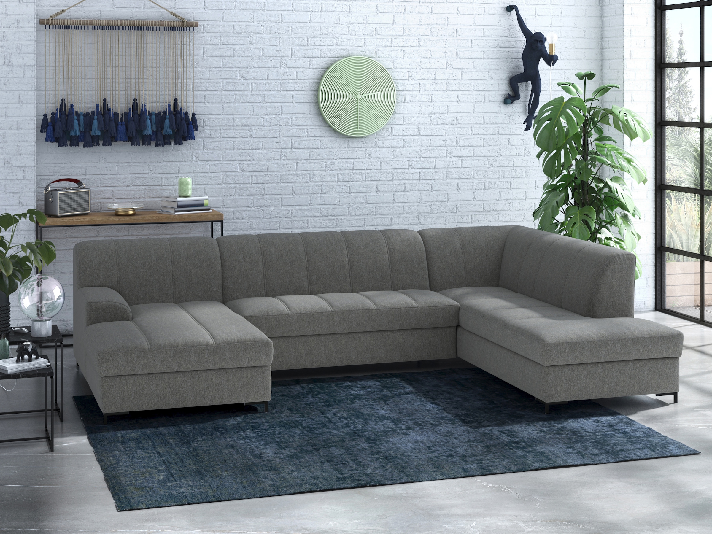 Home affaire Wohnlandschaft "Balme, moderne Formensprache, zeitloses Design günstig online kaufen