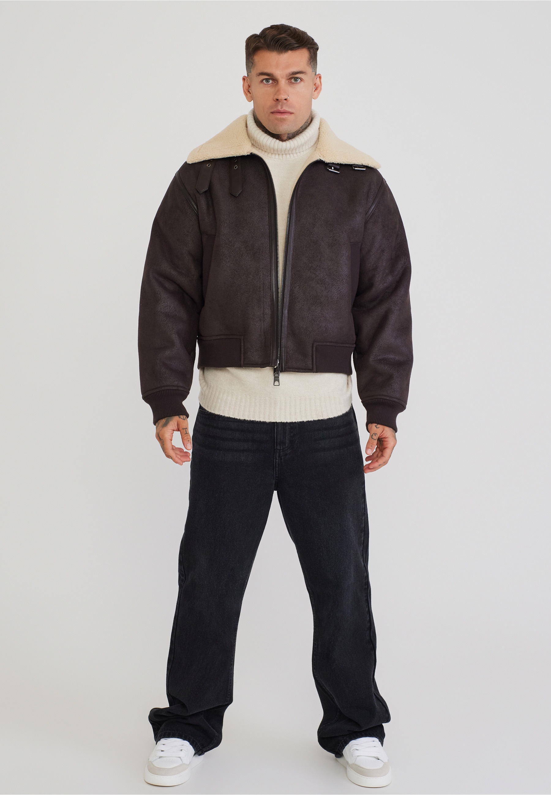 Siksilk Outdoorjacke »SikSilk Aviator Bomber Jacket« 1 Stk. tlg. ohne Kapuze