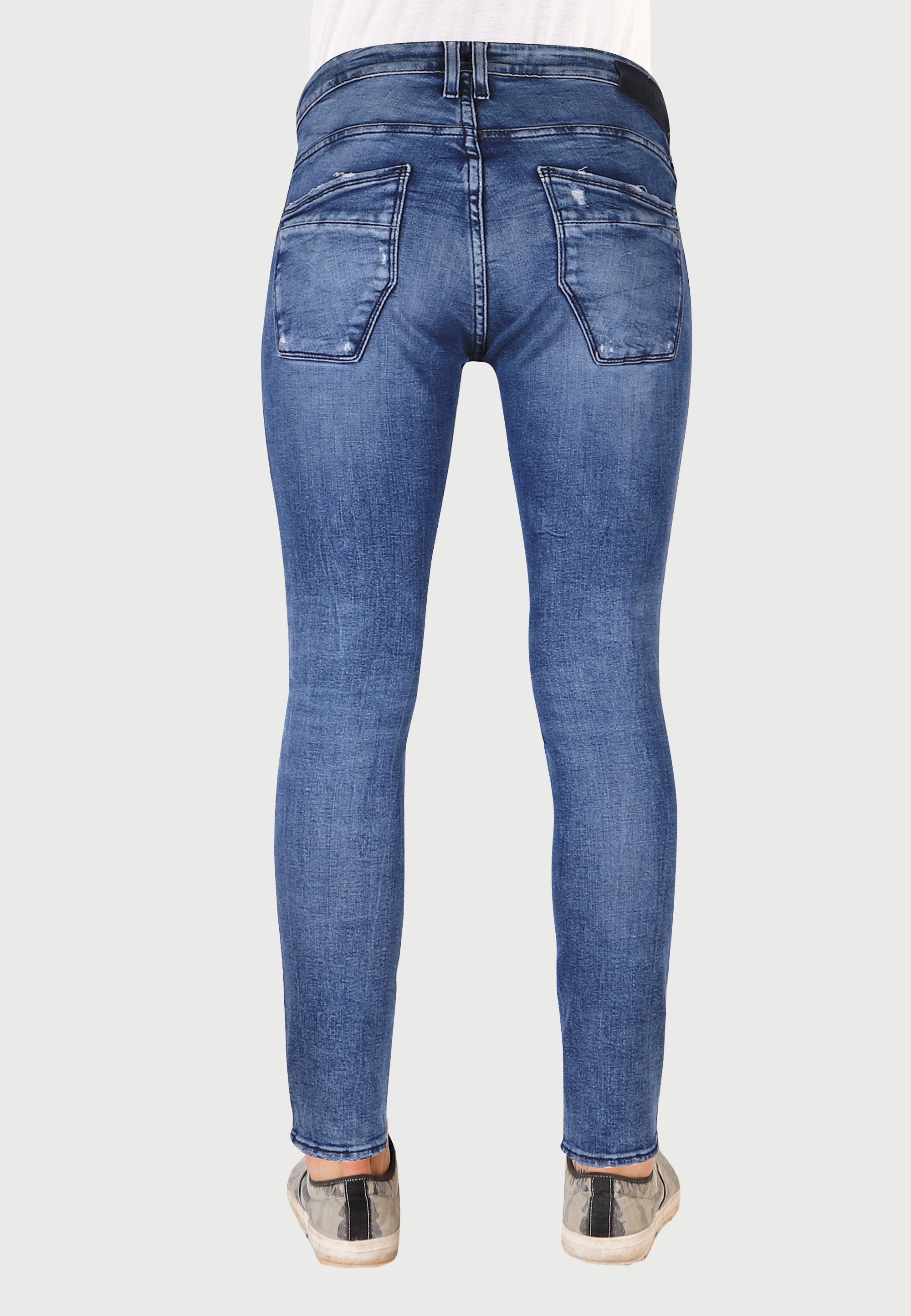 Le Temps Des Cerises Slim-fit-Jeans, im modischen Used-Look