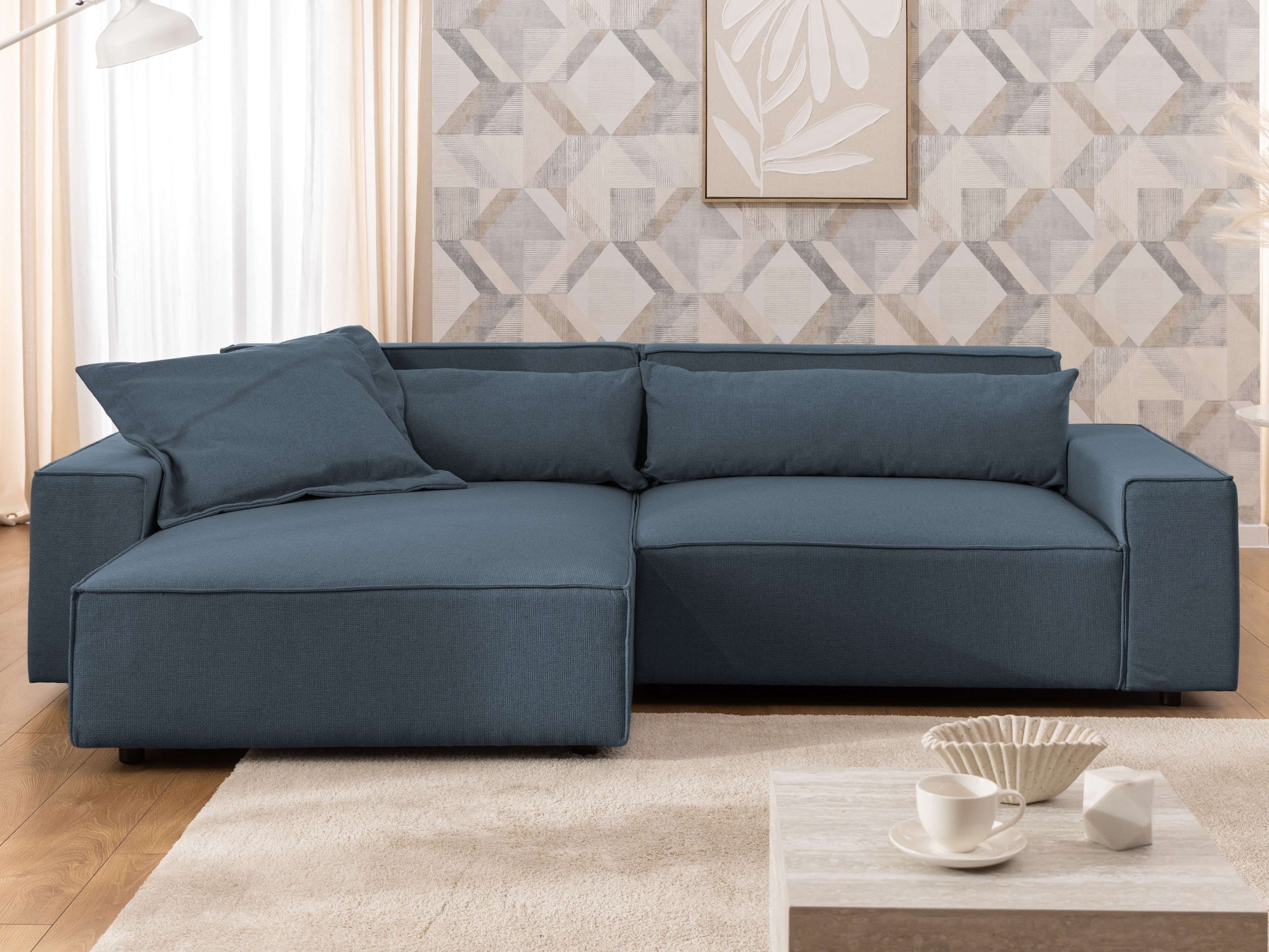 OTTO home Ecksofa "KINLEE Design-Sofa mit Recamiere rechts/links, Maße B/T/ günstig online kaufen