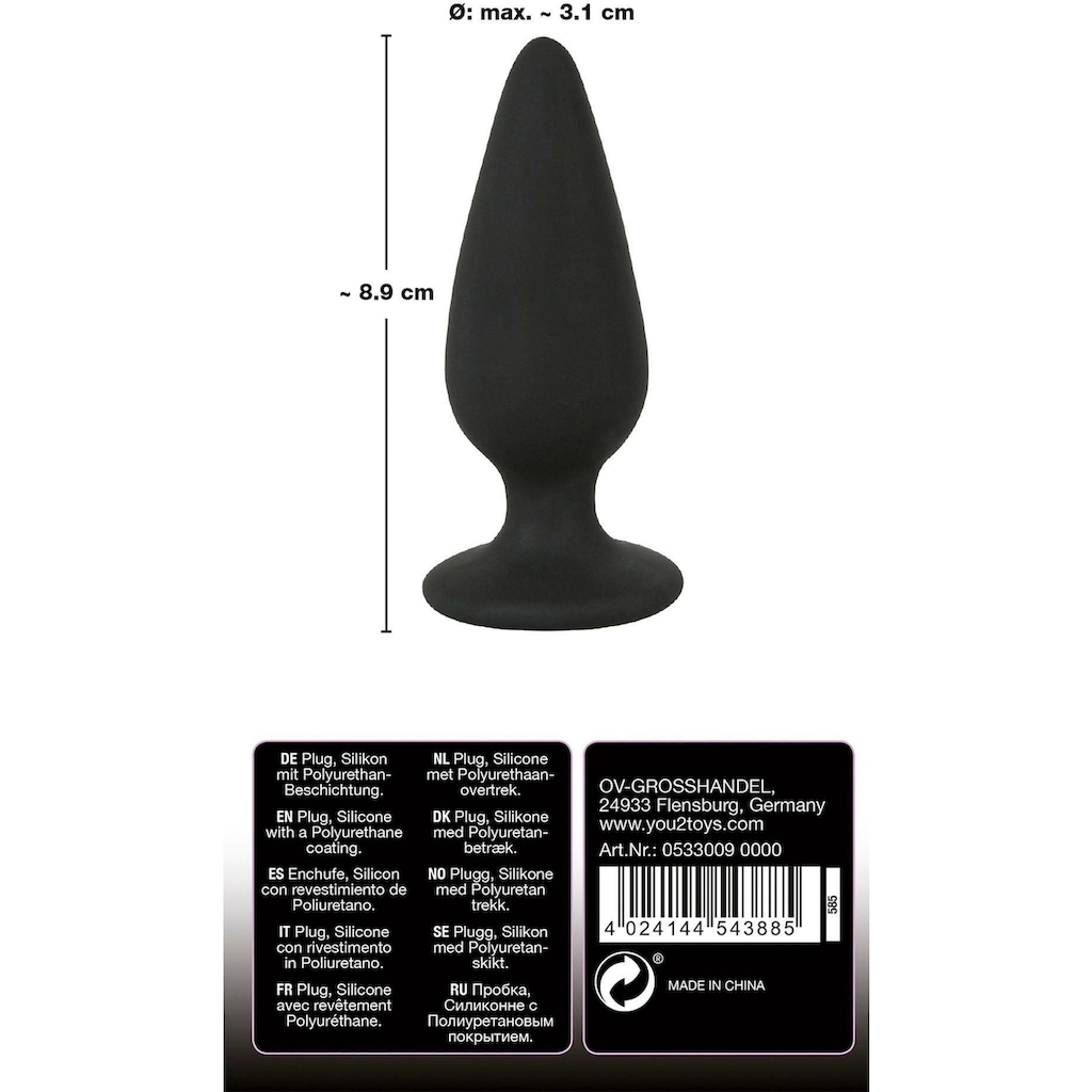 BLACK VELVETS Analplug