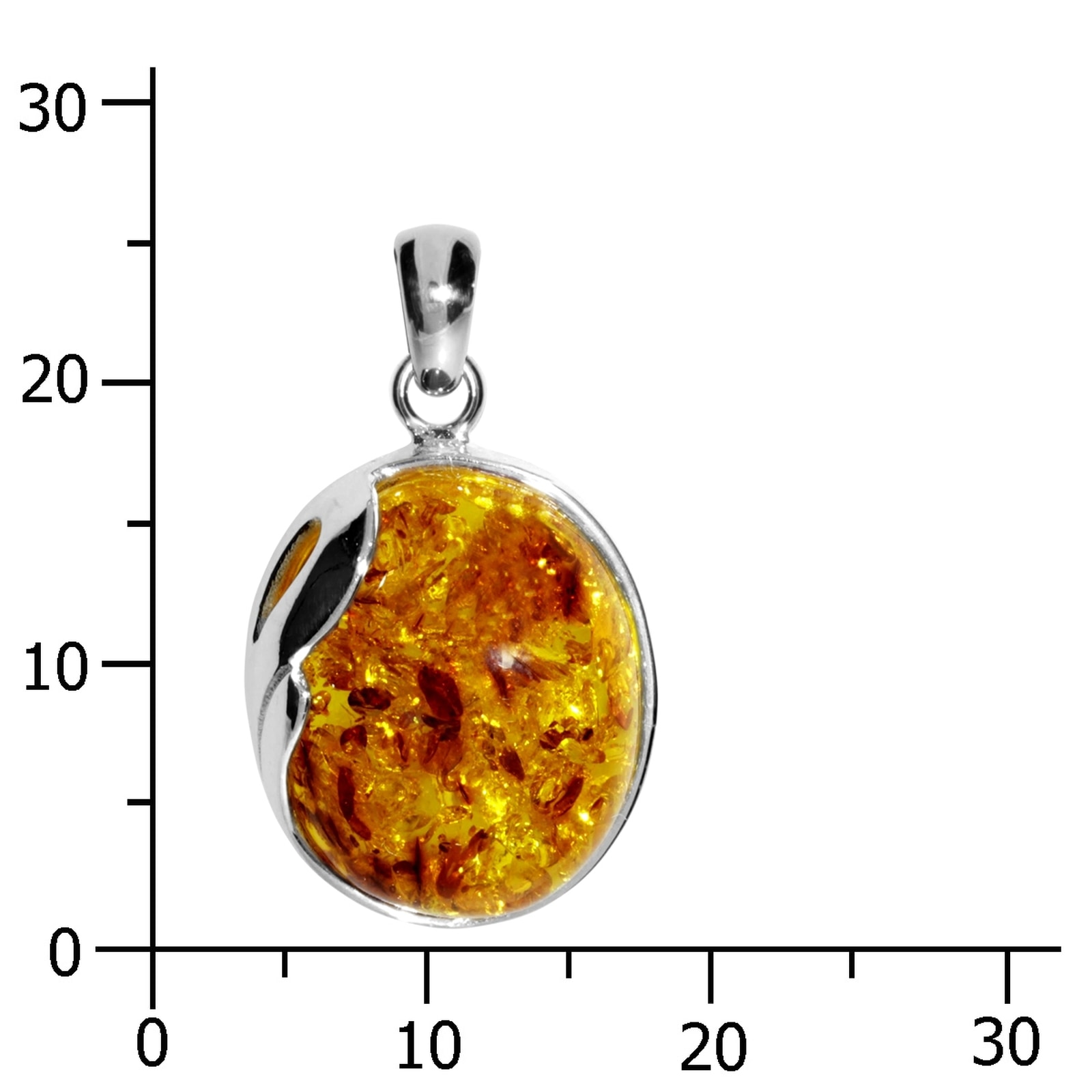 OSTSEE-SCHMUCK Kettenanhänger »- Melanie - Silber 925/000 - Bernstein« ()