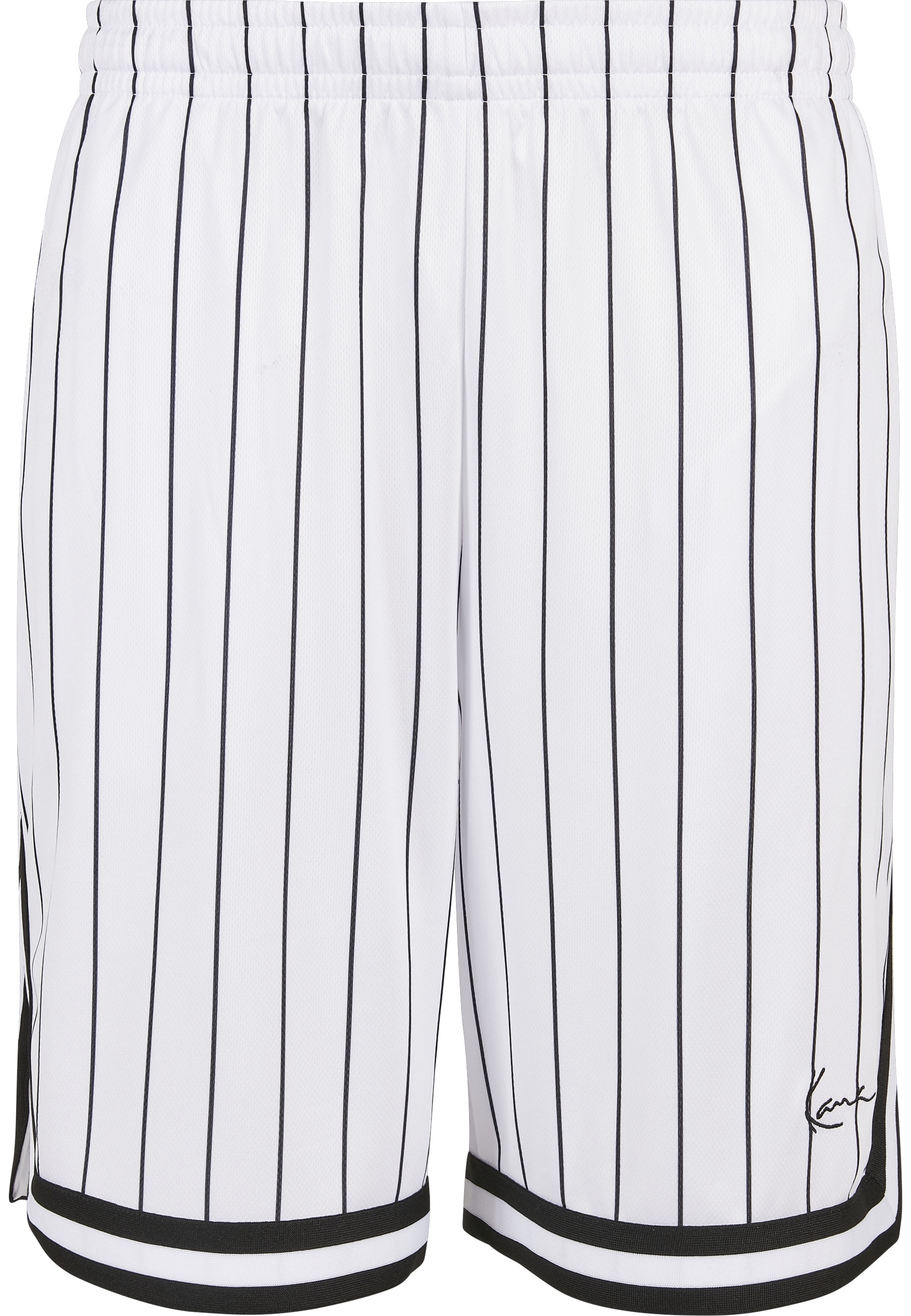 Karl Kani Stoffhose "Karl Kani Herren Small Signature Pinstripe Mesh Shorts günstig online kaufen