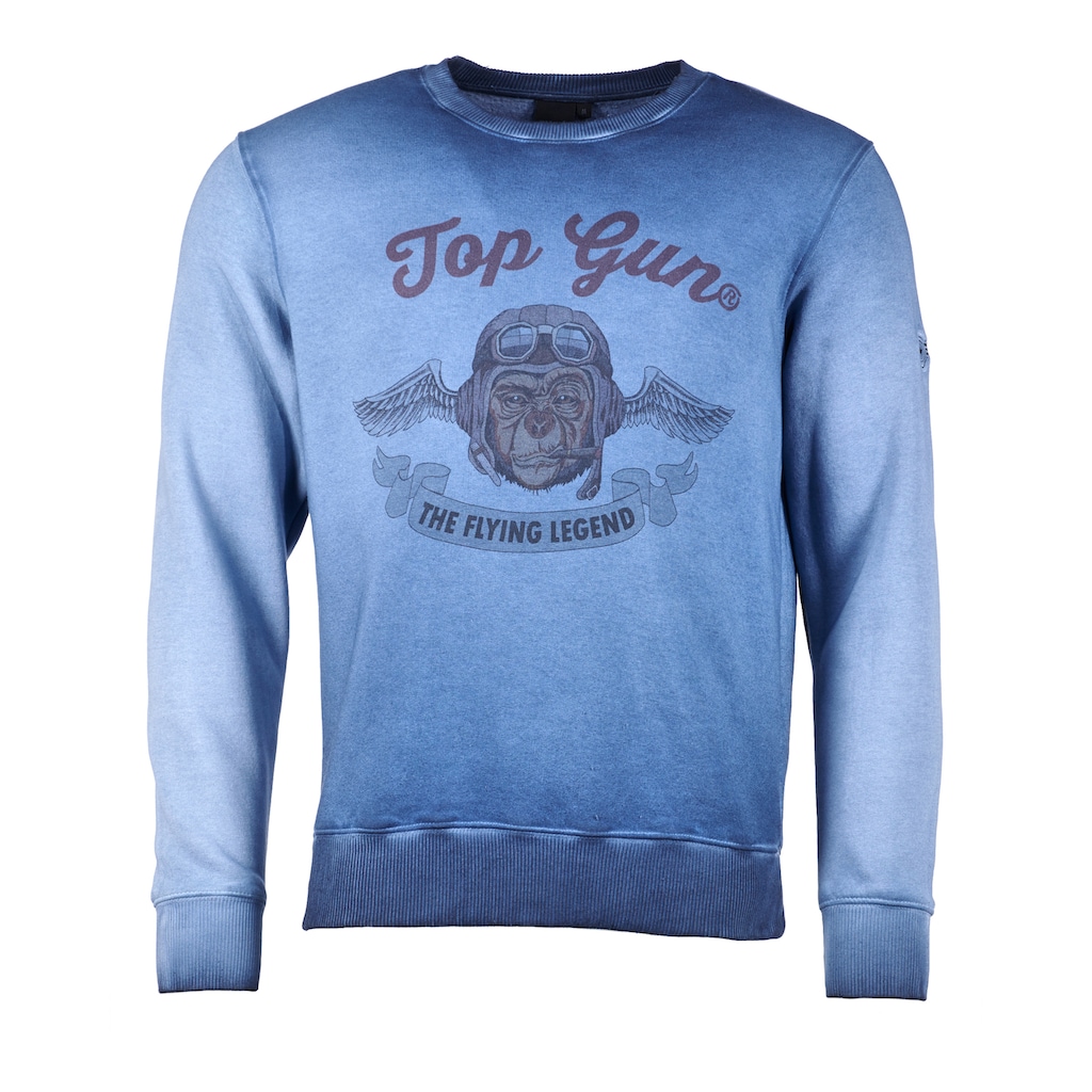 TOP GUN Sweater »Smoking Monkey TG20191034«