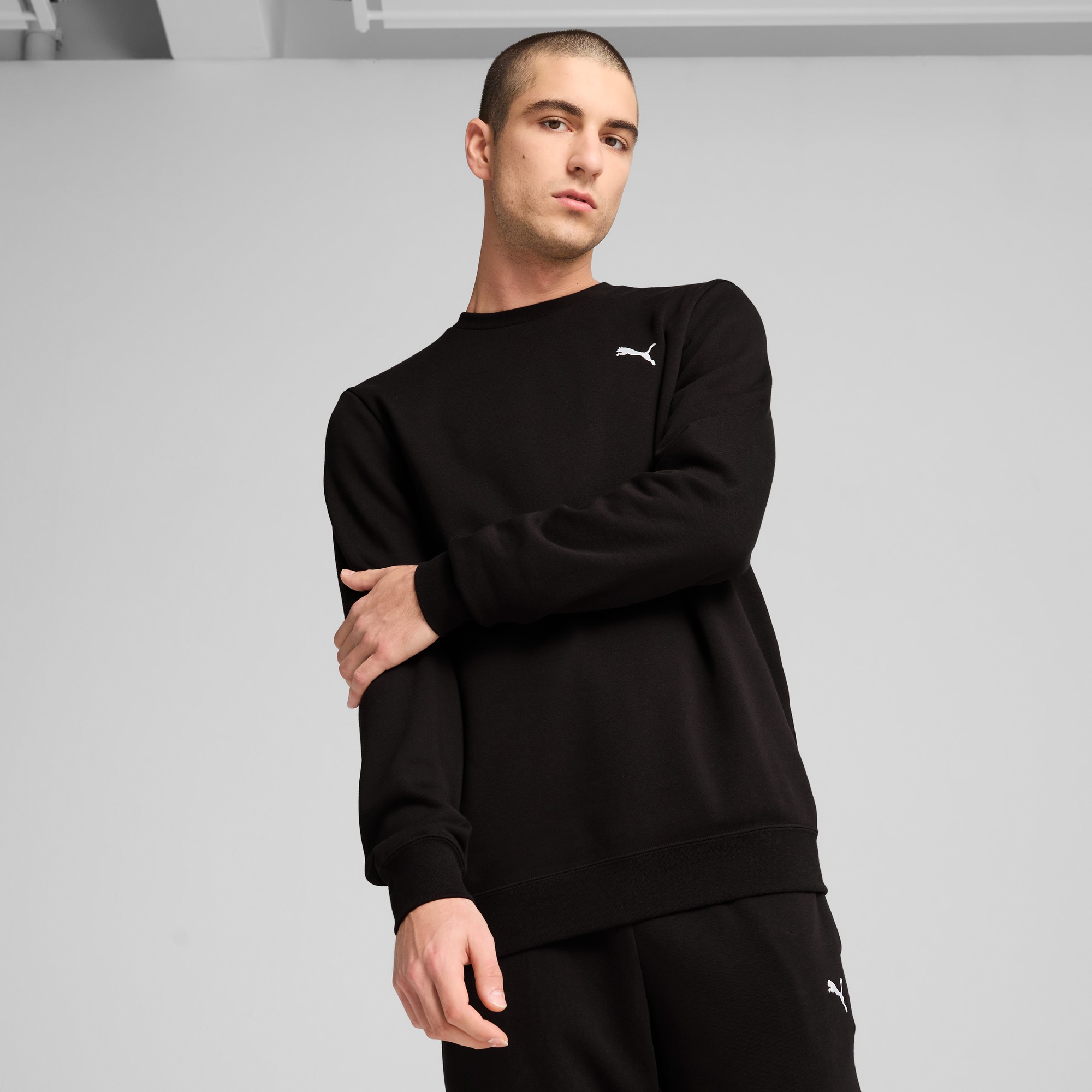 PUMA Langarmshirt "ESS CREW FL" günstig online kaufen