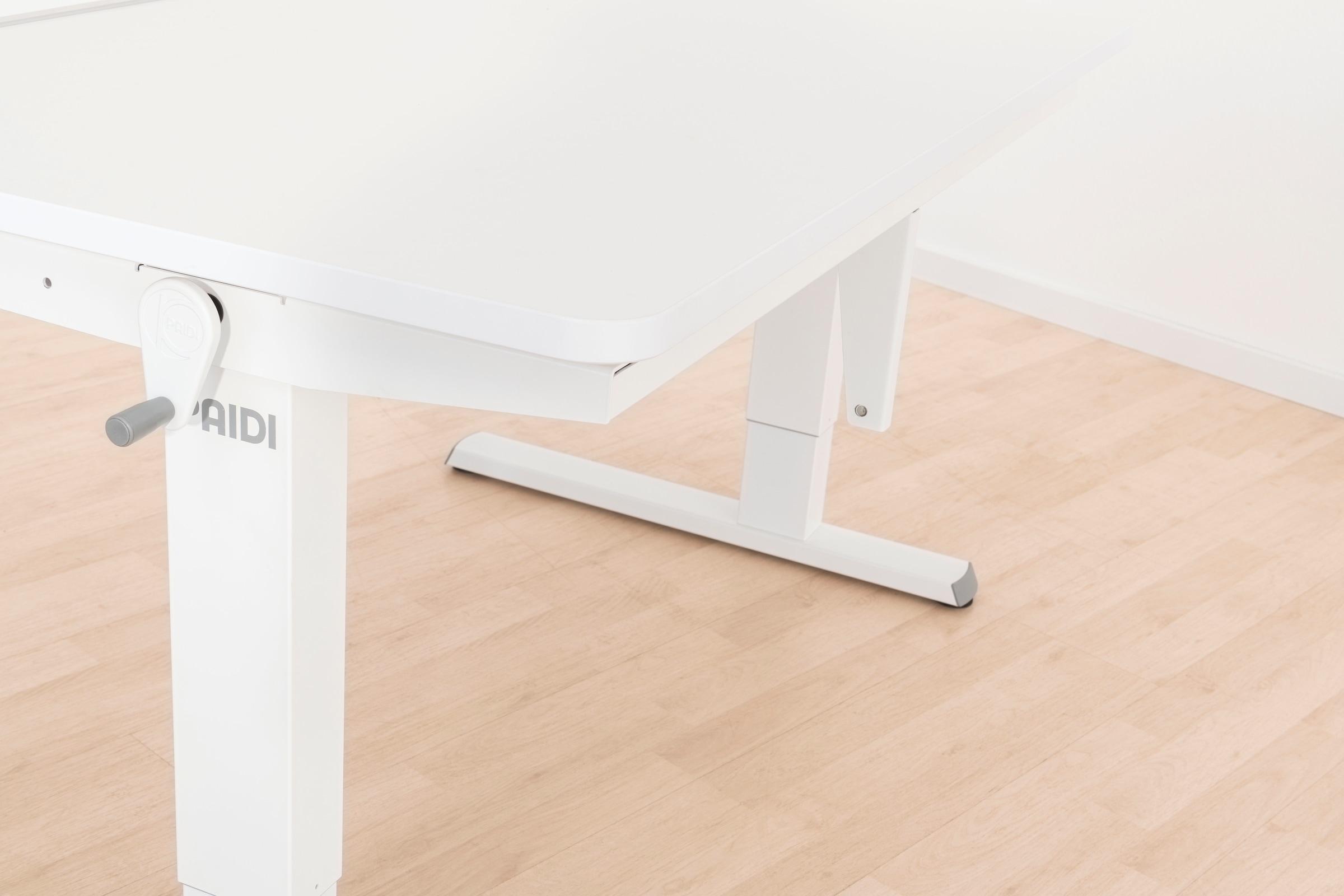 PAIDI Schreibtisch »TEENIO GT in verschiedenen Ausführungen, mitwachsend & ergonomisch« B/H/T ca. 130/53-79/75 cm, Kreideweiß,  höhenverstellbarer Schülerschreibtisch, Platte bis 14° neigbar