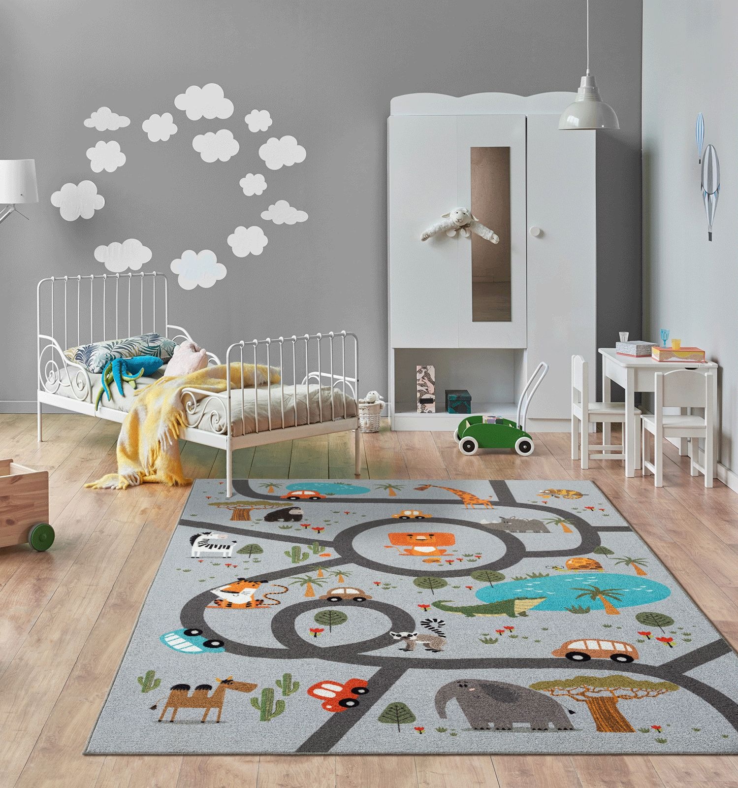 the carpet Teppich "Happy Life" rechteckig 4 mm Höhe Life Kinderzimmer Teppich Spielteppich pflegeleicht