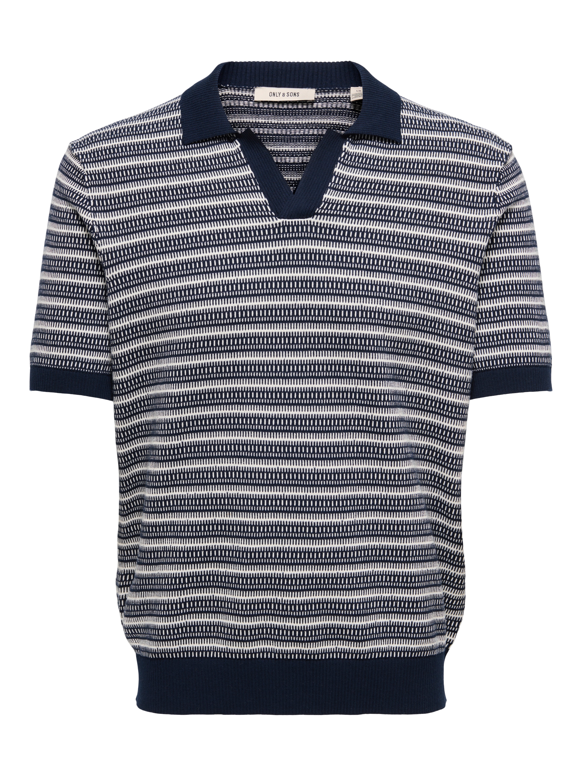 ONLY & SONS Polokragenpullover »ONSTILO REG SS SPLIT NECK KNIT NOOS« Baumwolle, regular fit