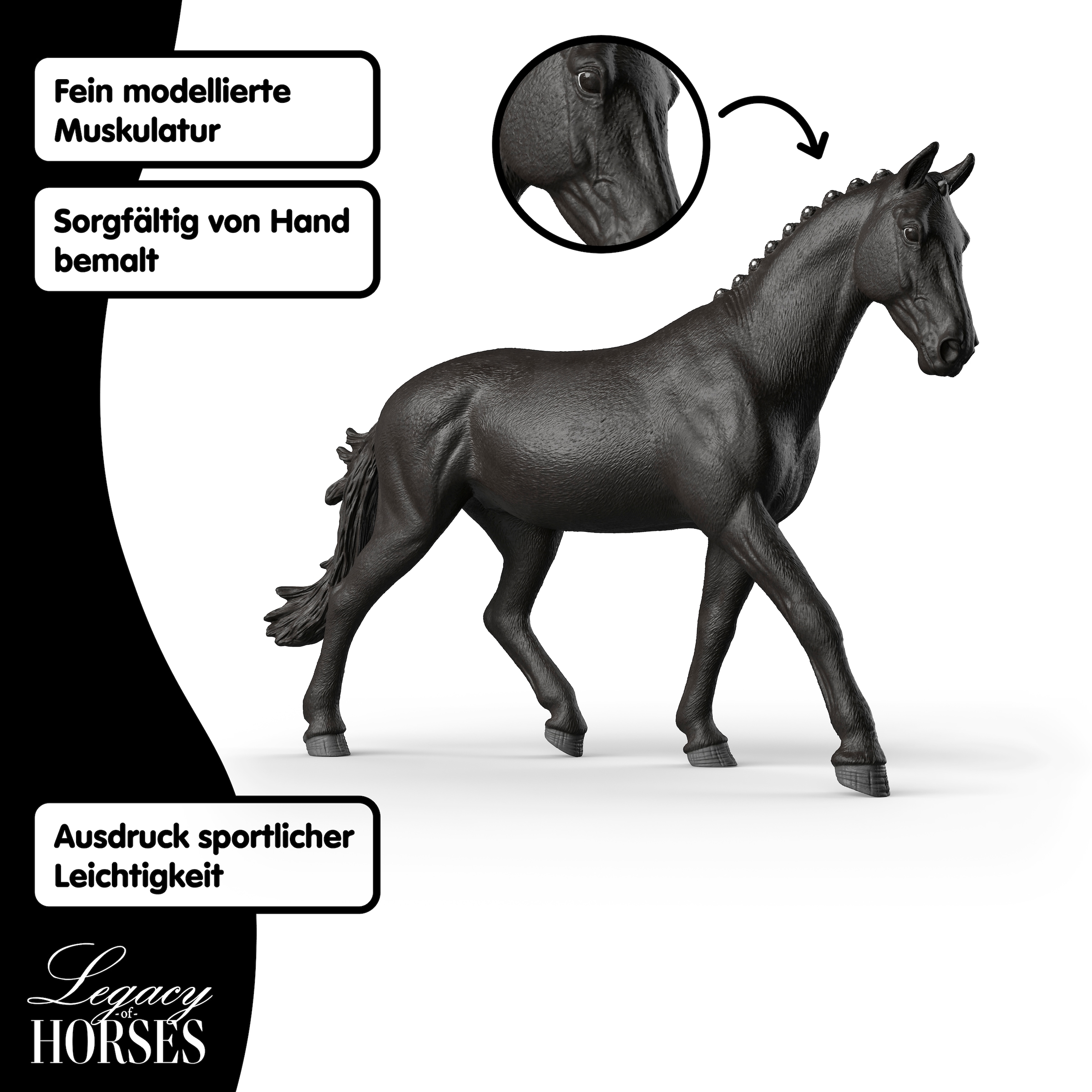 Schleich® Spielfigur »Legacy of Horses, Sonata Trakehner Stute, 1:12 (72235)« Sammelfigur für Erwachsene, Höhe: ca. 18 cm