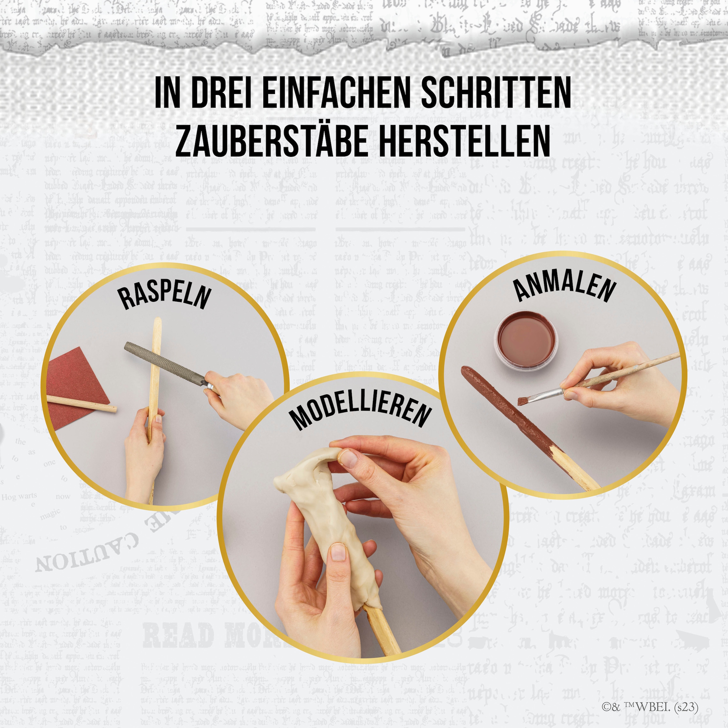 Kosmos Kreativset »AllesKönnerKiste, Harry Potter - Bastelbox Zauberstäbe«