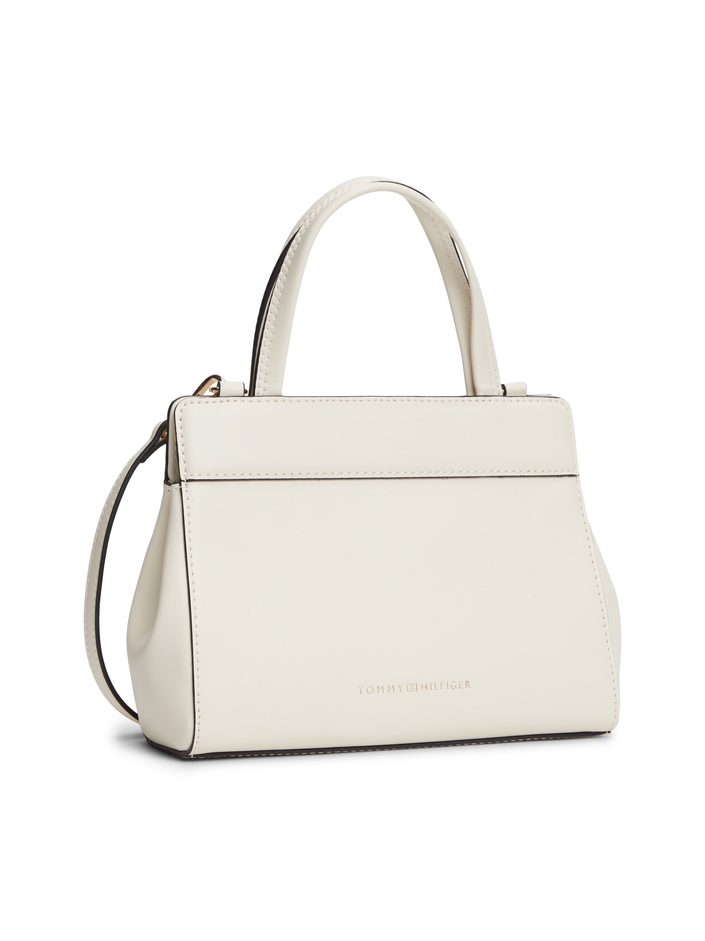 Tommy Hilfiger Henkeltasche "TH MODERN MINI SATCHEL" Damen Handtasche, Umhängetasche Schultertasche mit Piping