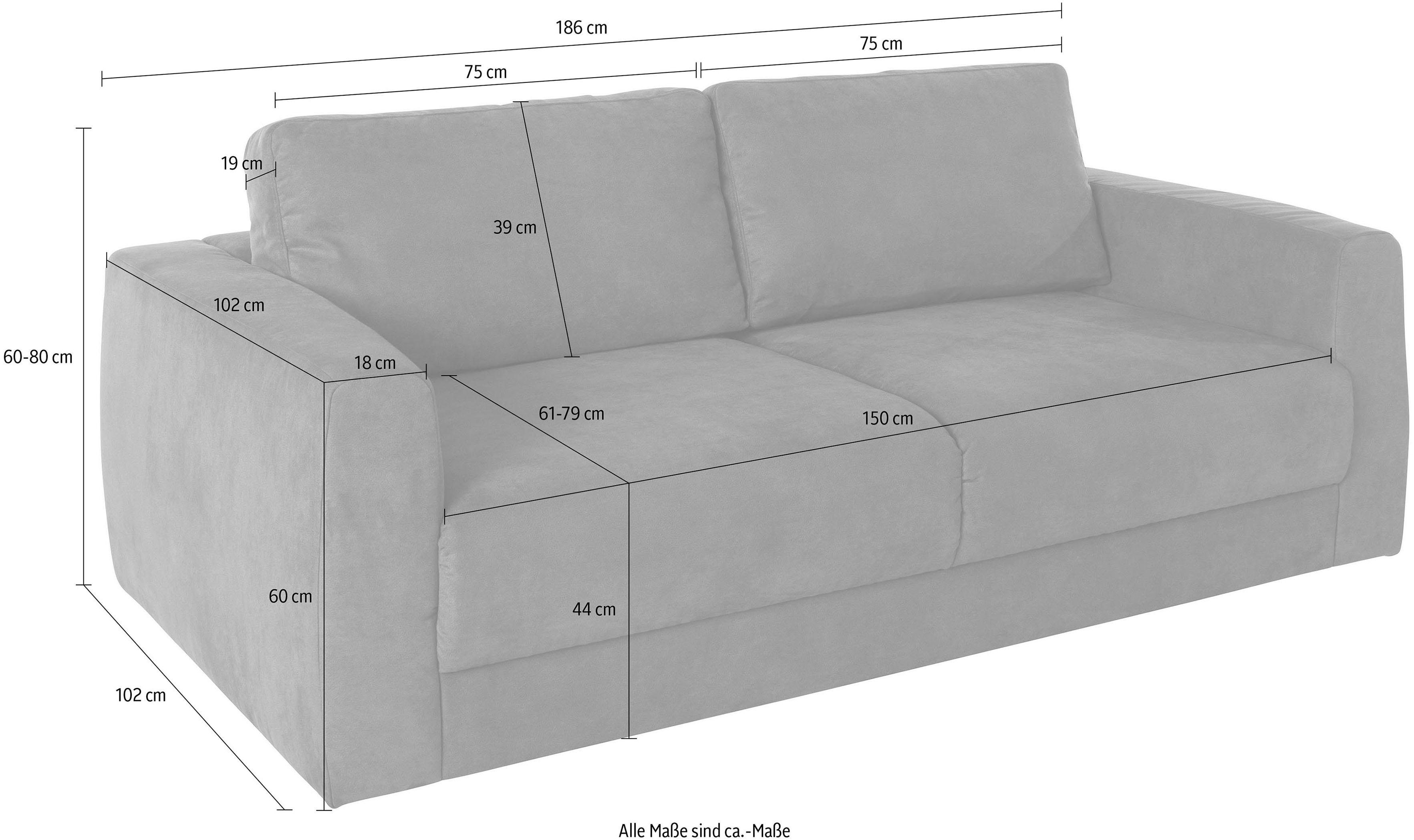 Thumbnail - Home affaire 2-Sitzer "Hobro" in 3 Bezugsqualitäten in vielen Farben, Design by Morten Georgsen