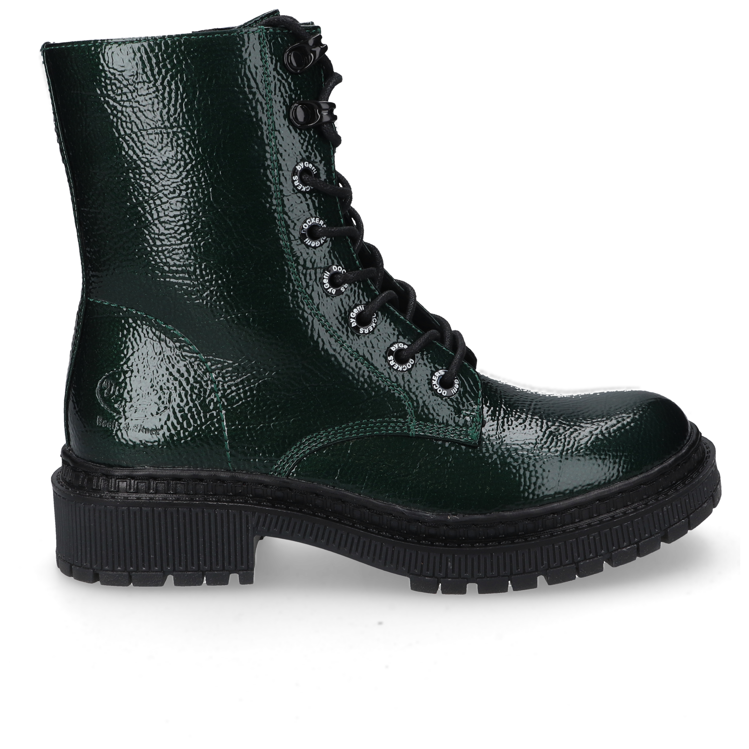 Dockers by Gerli Schnürboots, Biker Boots mit Reißverschluss