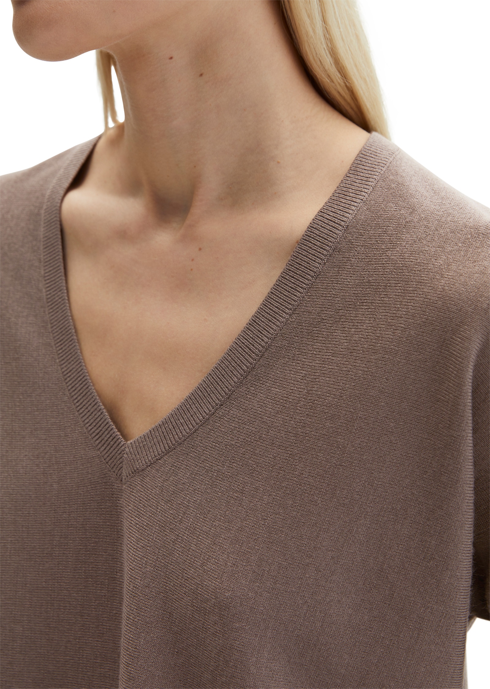 Marc O'Polo Strickpullover »aus Merinowolle-Viskose-Mix«