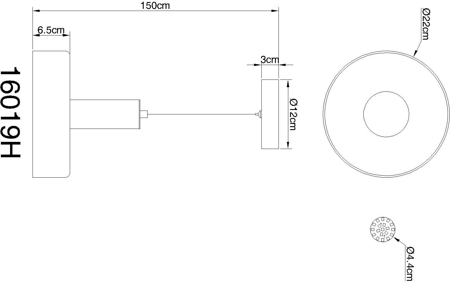 GLOBO LIGHTING LED-Hängeleuchte »GRANT«, 1 flammig, Leuchtmittel LED-Modul | LED fest integriert, rauchfarbene Glasschirm