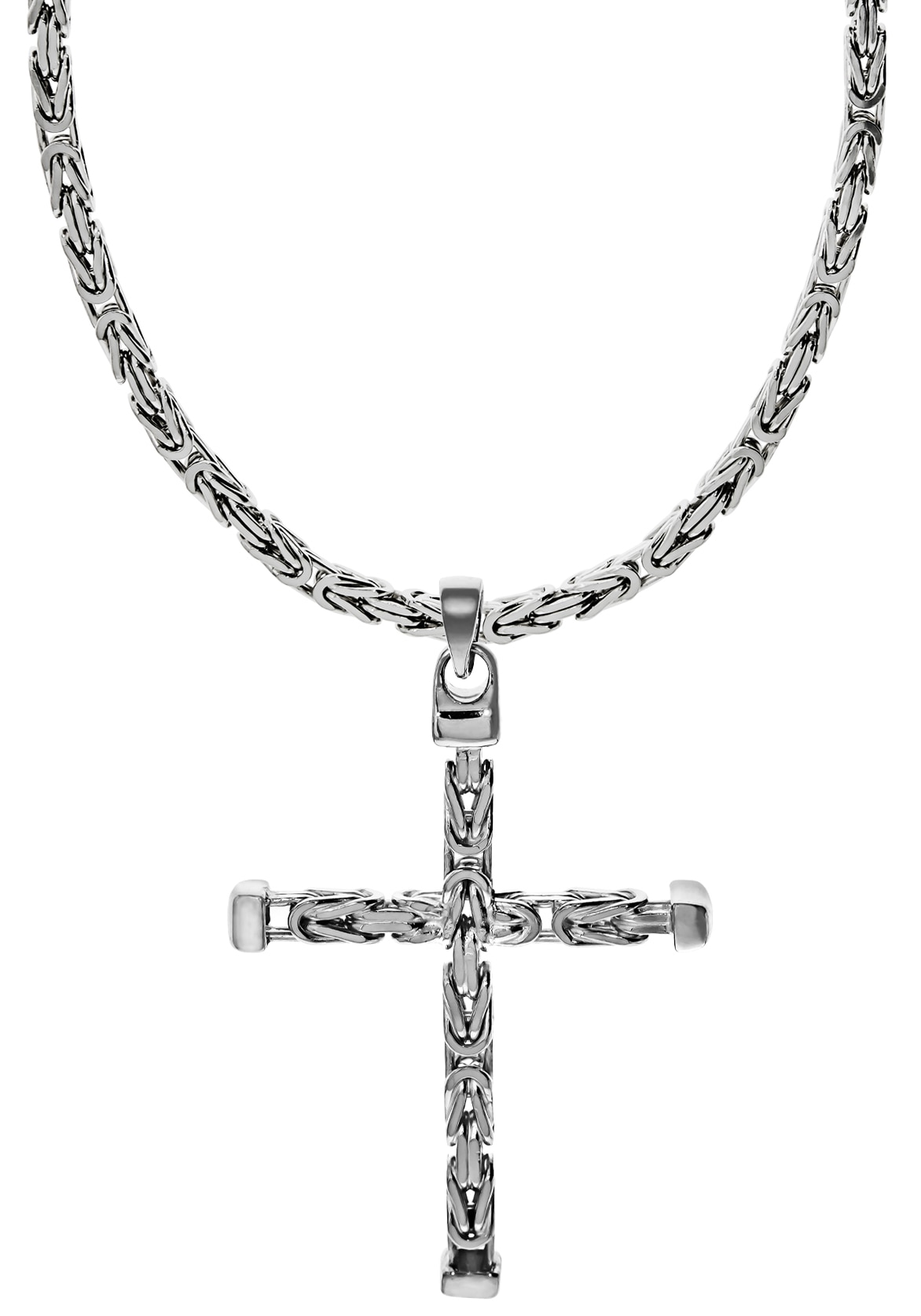 Firetti Kette mit Anhänger »Schmuck Geschenk Silber 925 Halsschmuck  Halskette 4-kant Königskette«, zu Hoodie, Shirt, Jeans, Sneaker! Anlass  Geburtstag Weihnachten ▷ kaufen | BAUR