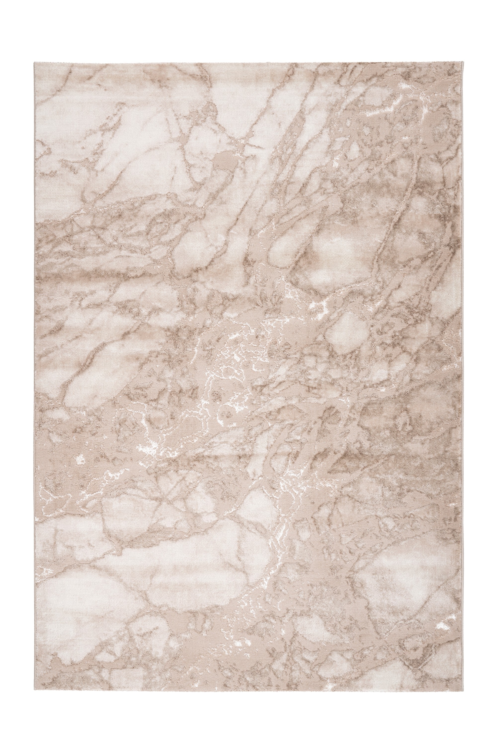 Teppich KAYOOM "Mineral 425", beige, B:80cm H:12mm L:150cm, Polypropylen, Teppiche, Teppich, Kurzflor, Hoch Tief Struktur, Wohnzimmer