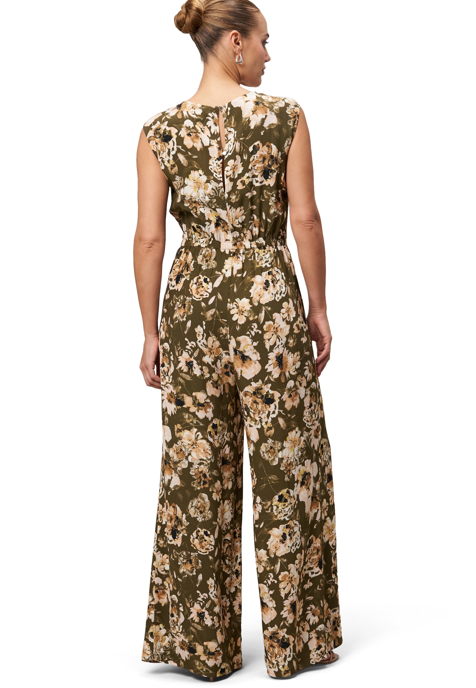Zero Overall »zero Jumpsuit mit Blumendruck 32 Inch«, (1 tlg.), drapiert /gerafft