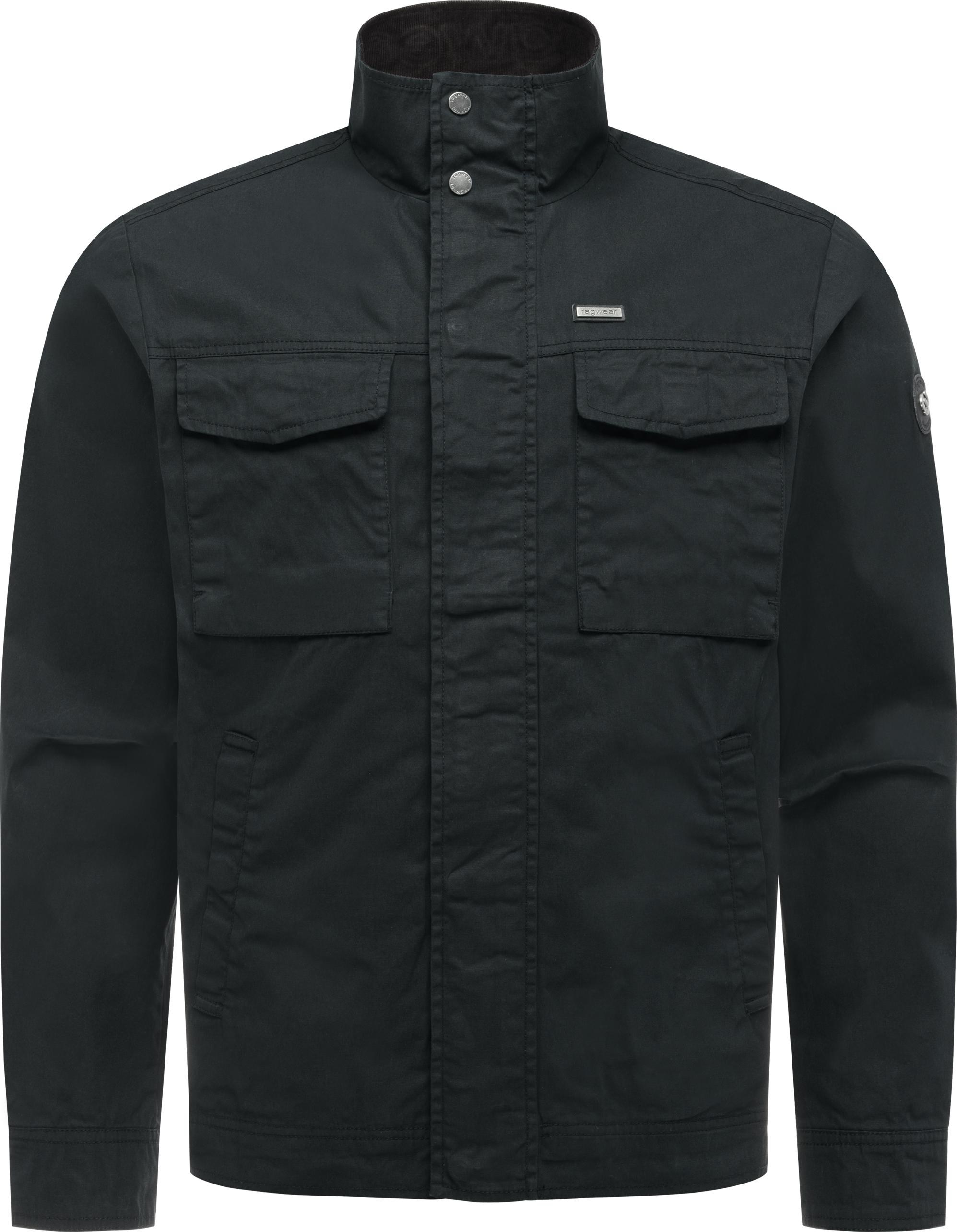 Ragwear Anorak "Murpho Vintage" ohne Kapuze Geradlinige Übergangsjacke mit Brusttaschen