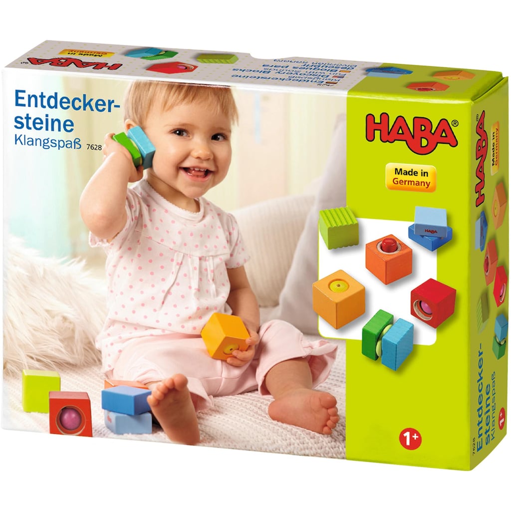 Haba Spielbausteine »Entdeckersteine, Klangspaß«, (6 St.)