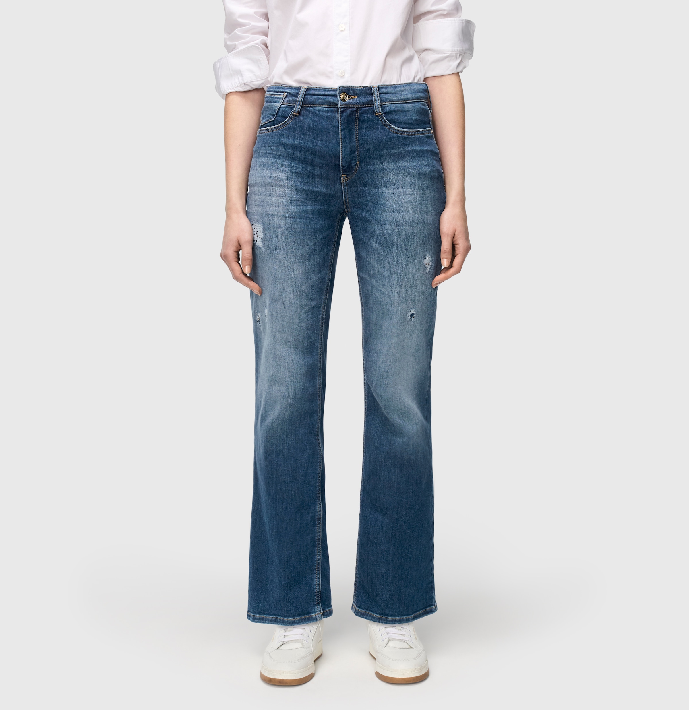 MAC Bootcut-Jeans »LAURA«, im Five-Pocket Style