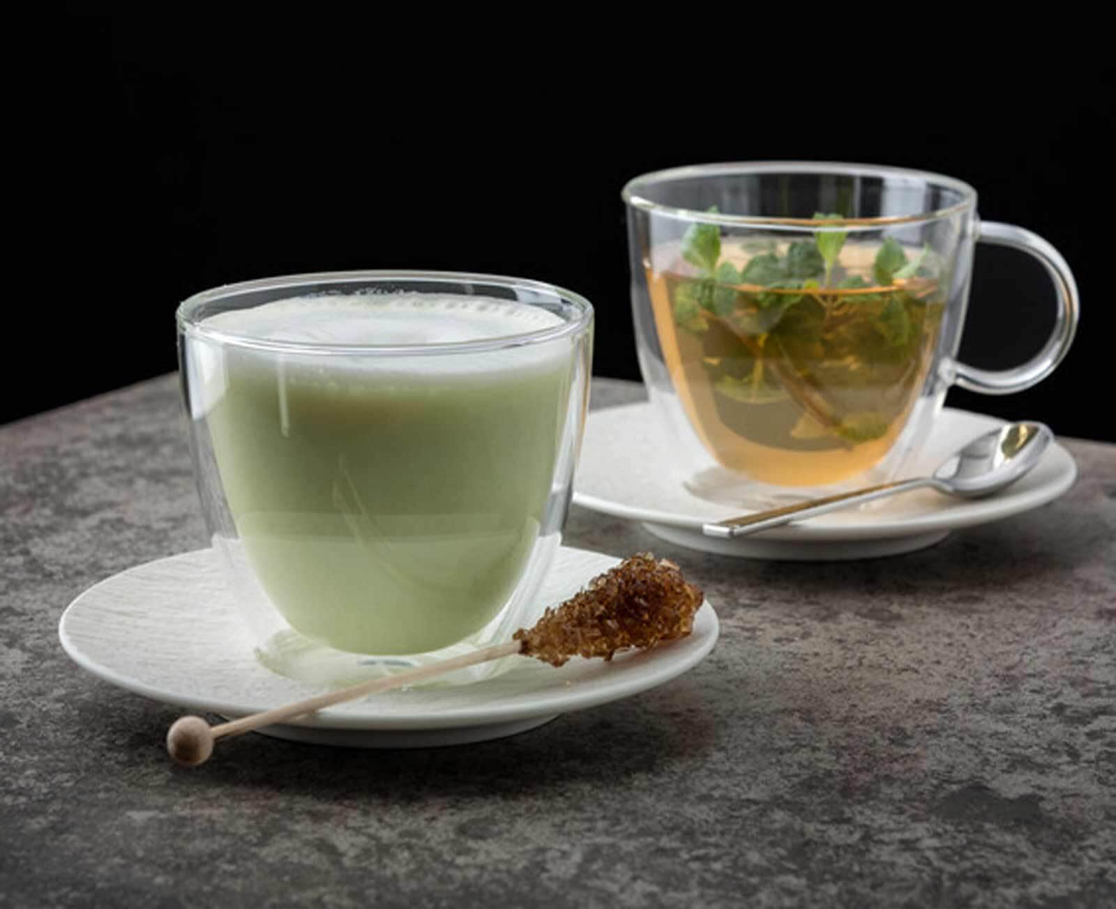 Villeroy & Boch Thermoglas »Espressogläser mit Untertassen Manufacture Rock 60 ml 6er Set weiß«