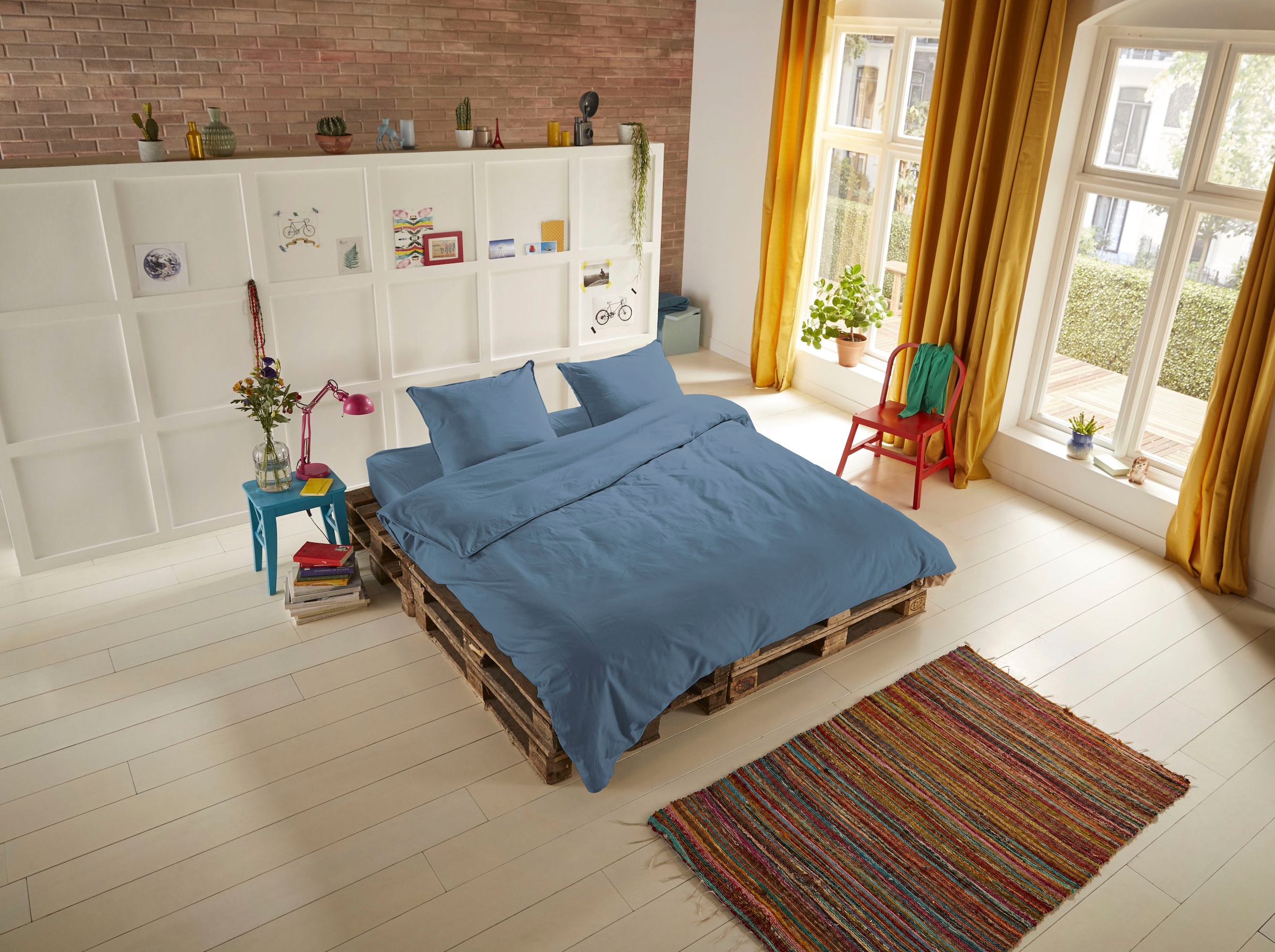 hip Bettwäsche "Hip Uni" 2 Stk. 100% Baumwolle, Mako-Satin, 135x200, Unifar günstig online kaufen