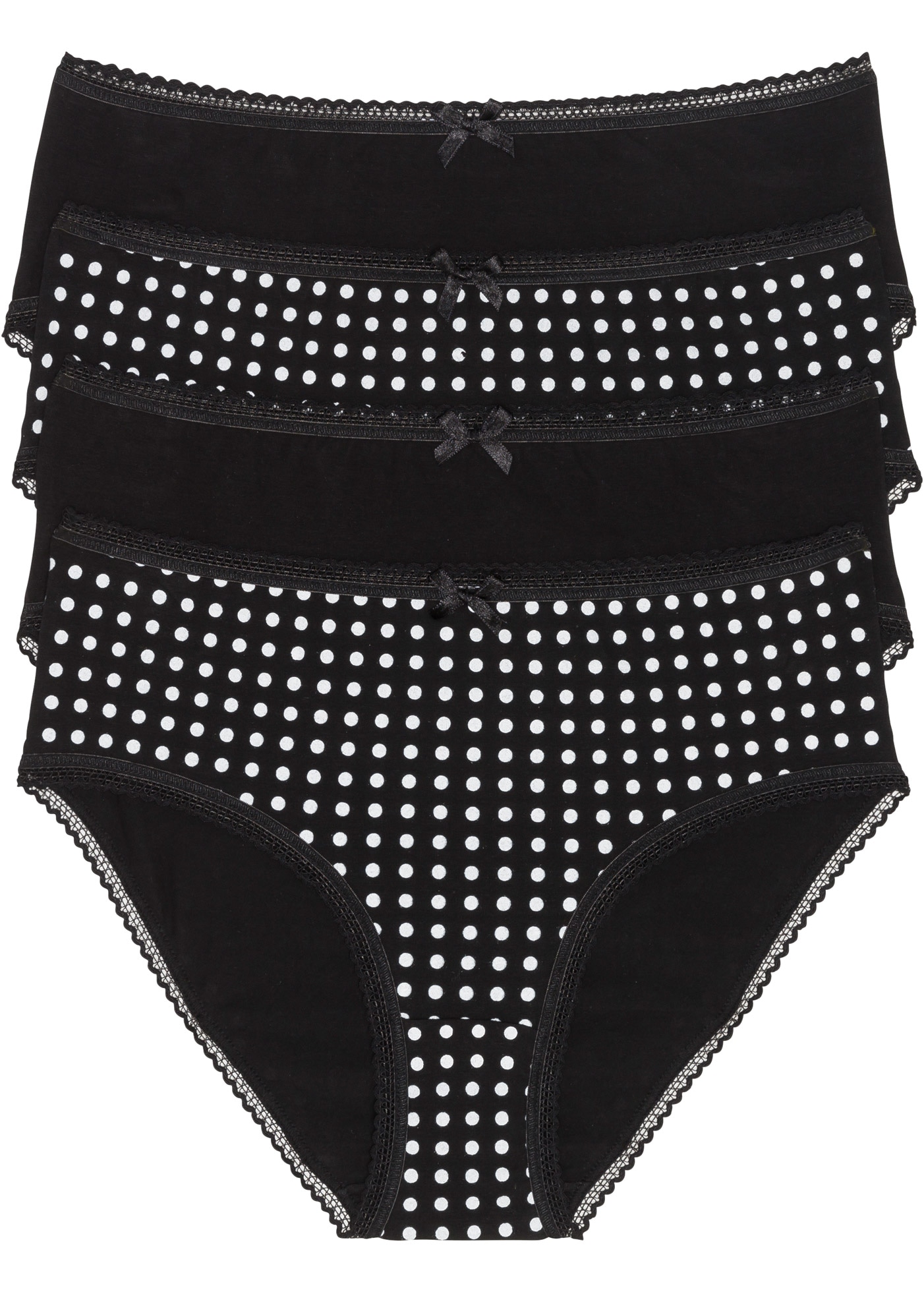 bonprix Maxislip Packung, 4 Stk. klassischer Stil, figurnaher Schnitt, mit günstig online kaufen