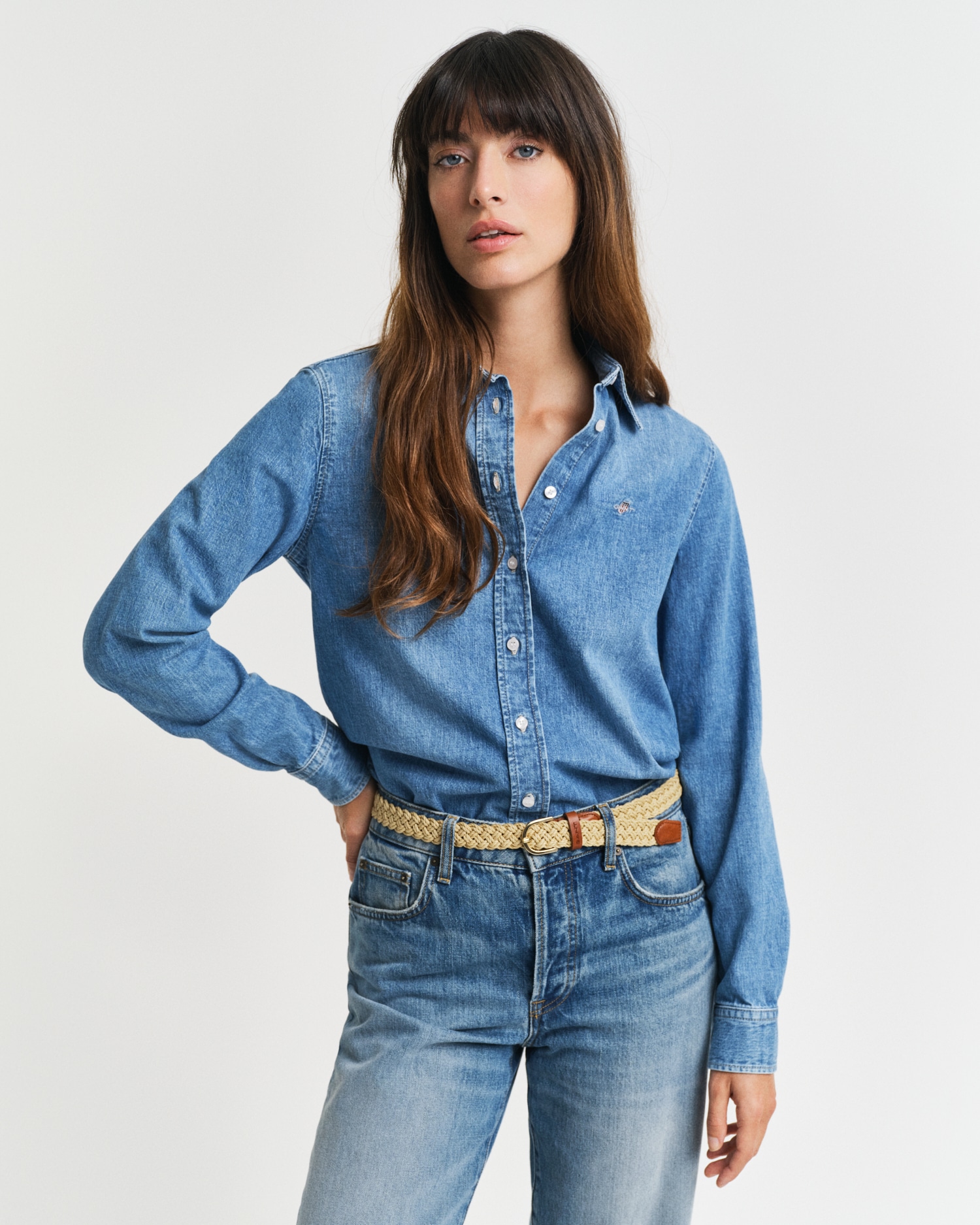 Gant Jeansbluse "REG DENIM SHIRT", mit modischer Waschung günstig online kaufen