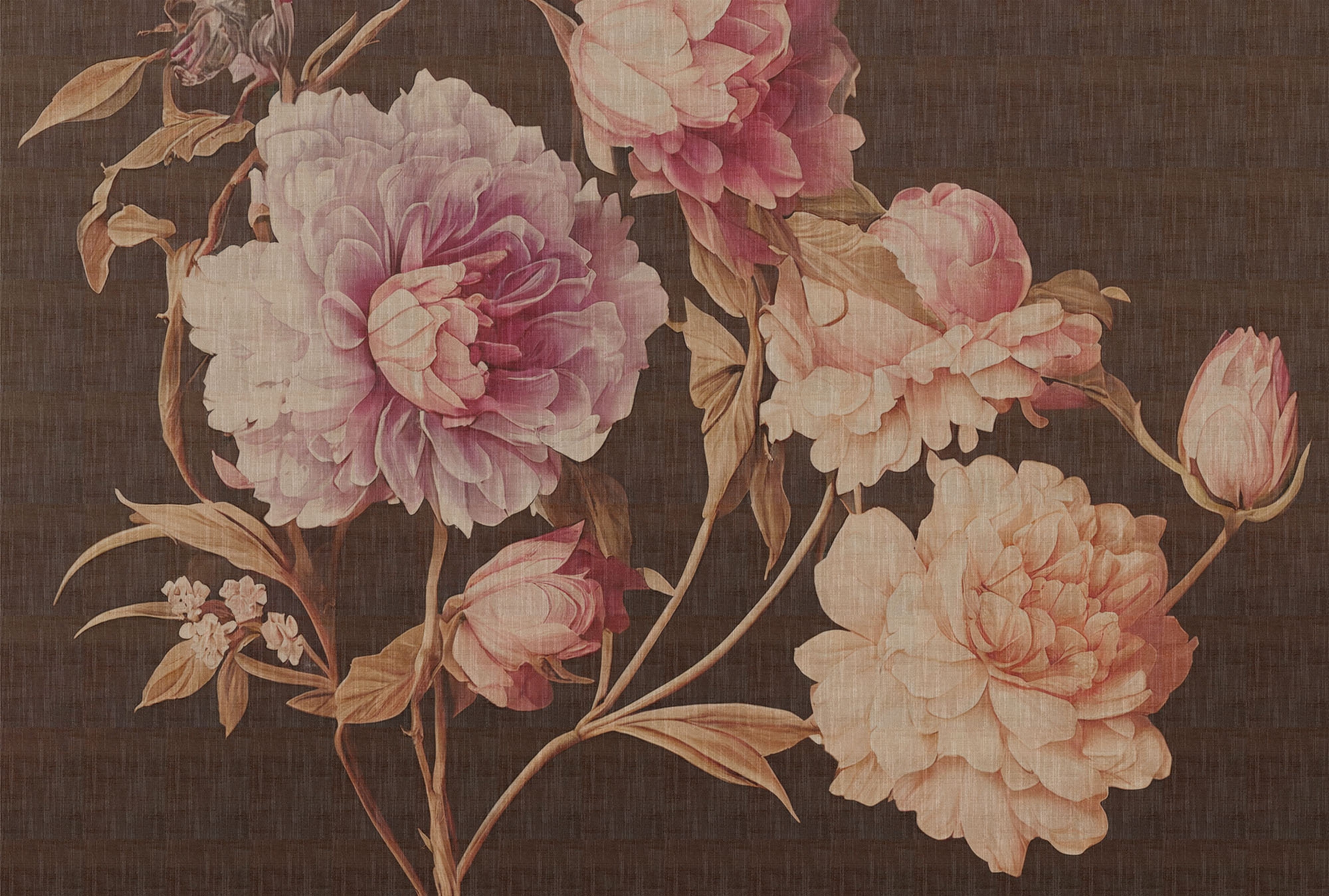 living walls Fototapete »Walls by Patel 5 Fototapete Vintage-Blumen« floral glatt Vintage-Blumen auf 200 g/m² Premium-Vlies