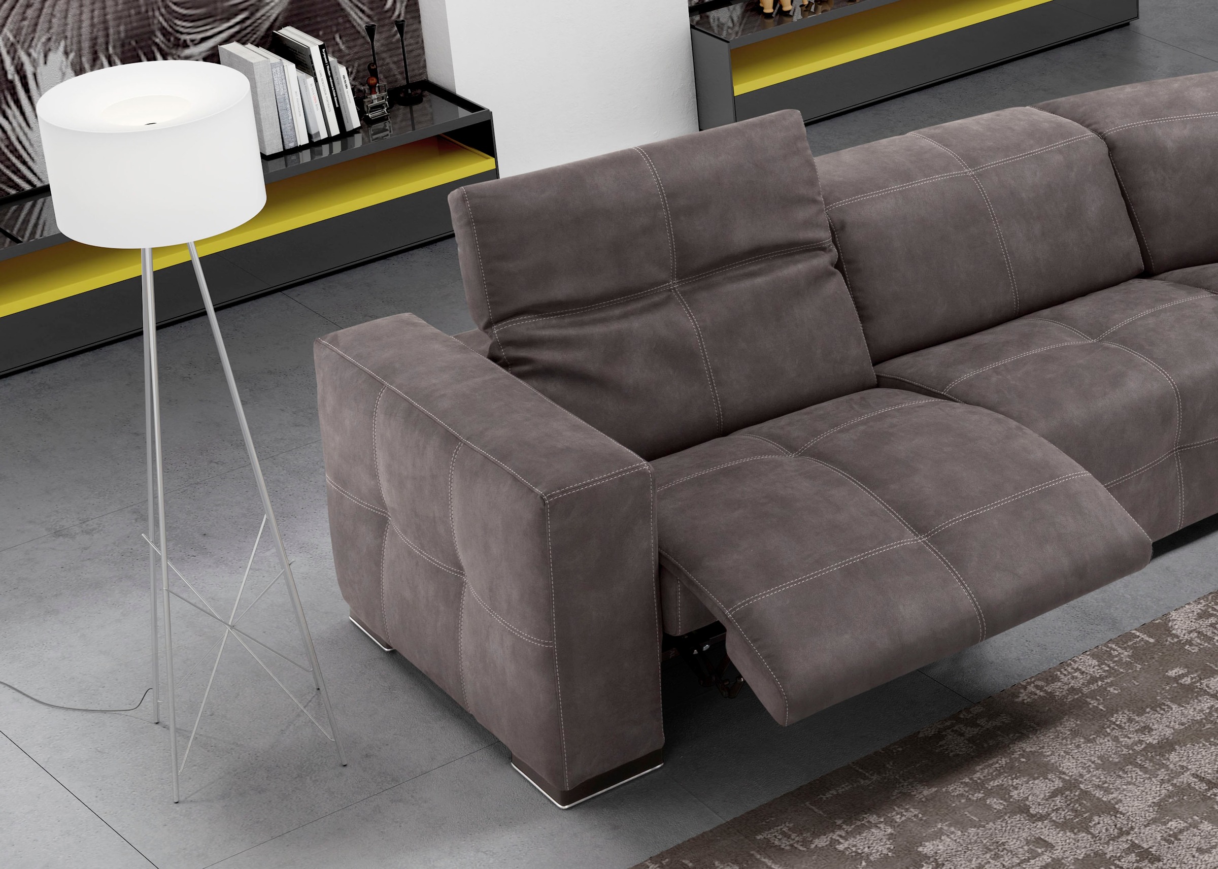 Thumbnail - Egoitaliano Ecksofa "Sauvanne, Designsofa der Extraklasse, elegant und bequem", wahlweise mit elektrischer Relaxfunktion...
