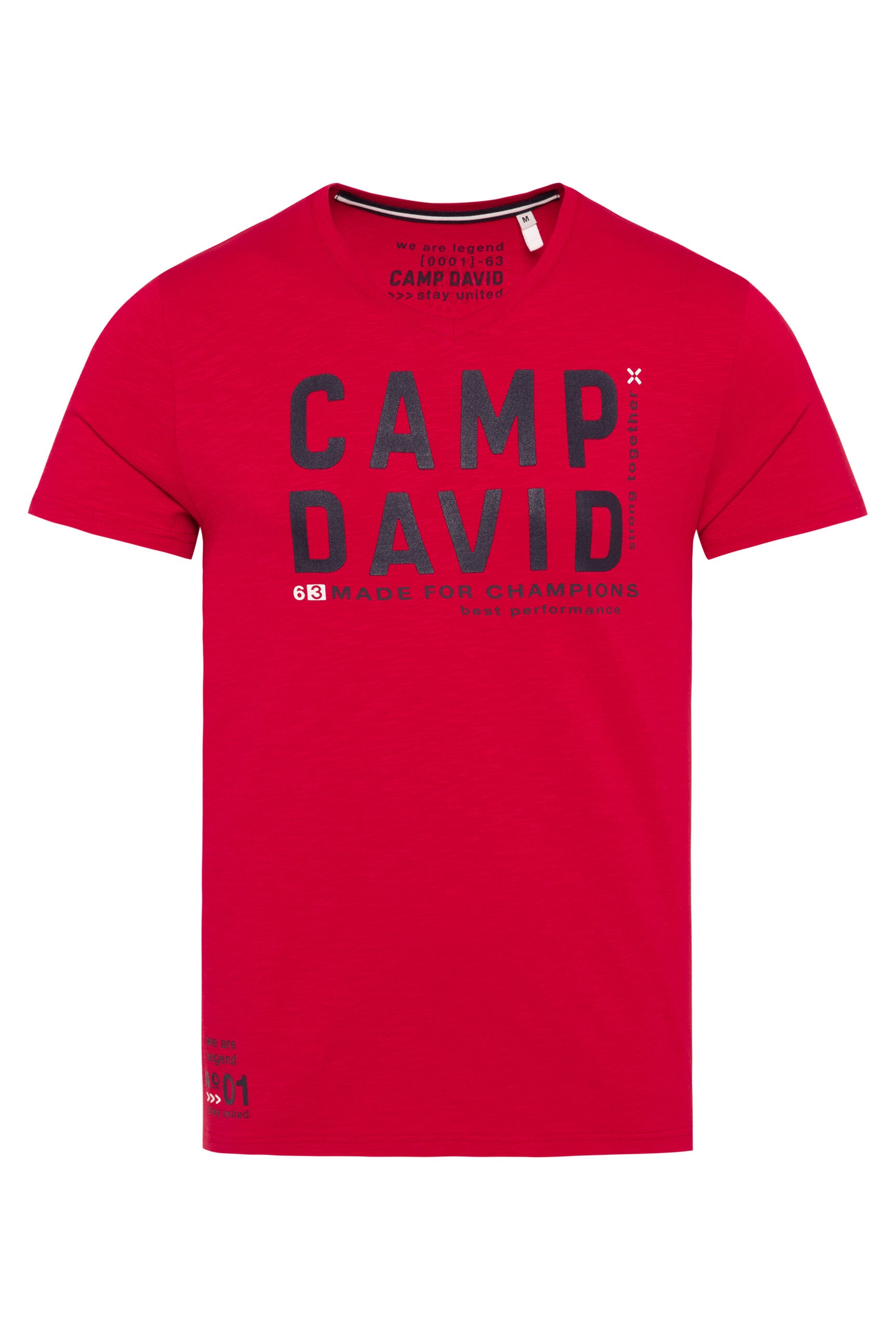 CAMP DAVID V-Shirt, mit maskulinem V-Ausschnitt