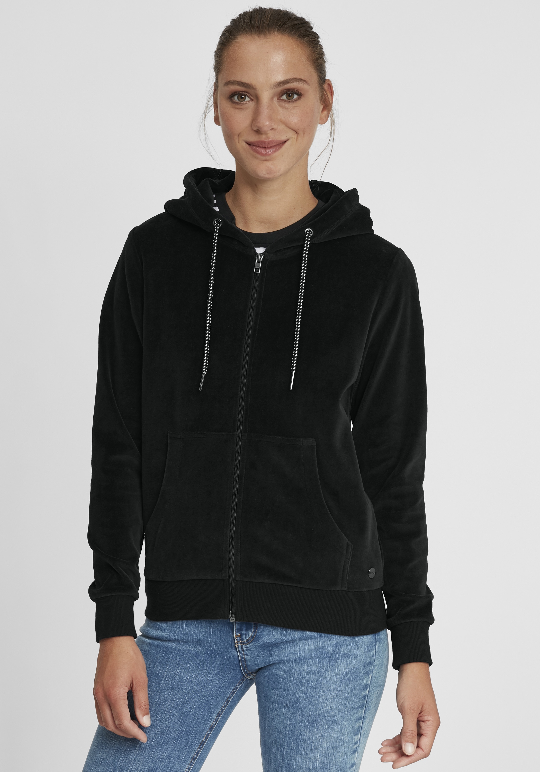 OXMO Kapuzensweatjacke "Kapuzensweatjacke OXVicky" günstig online kaufen