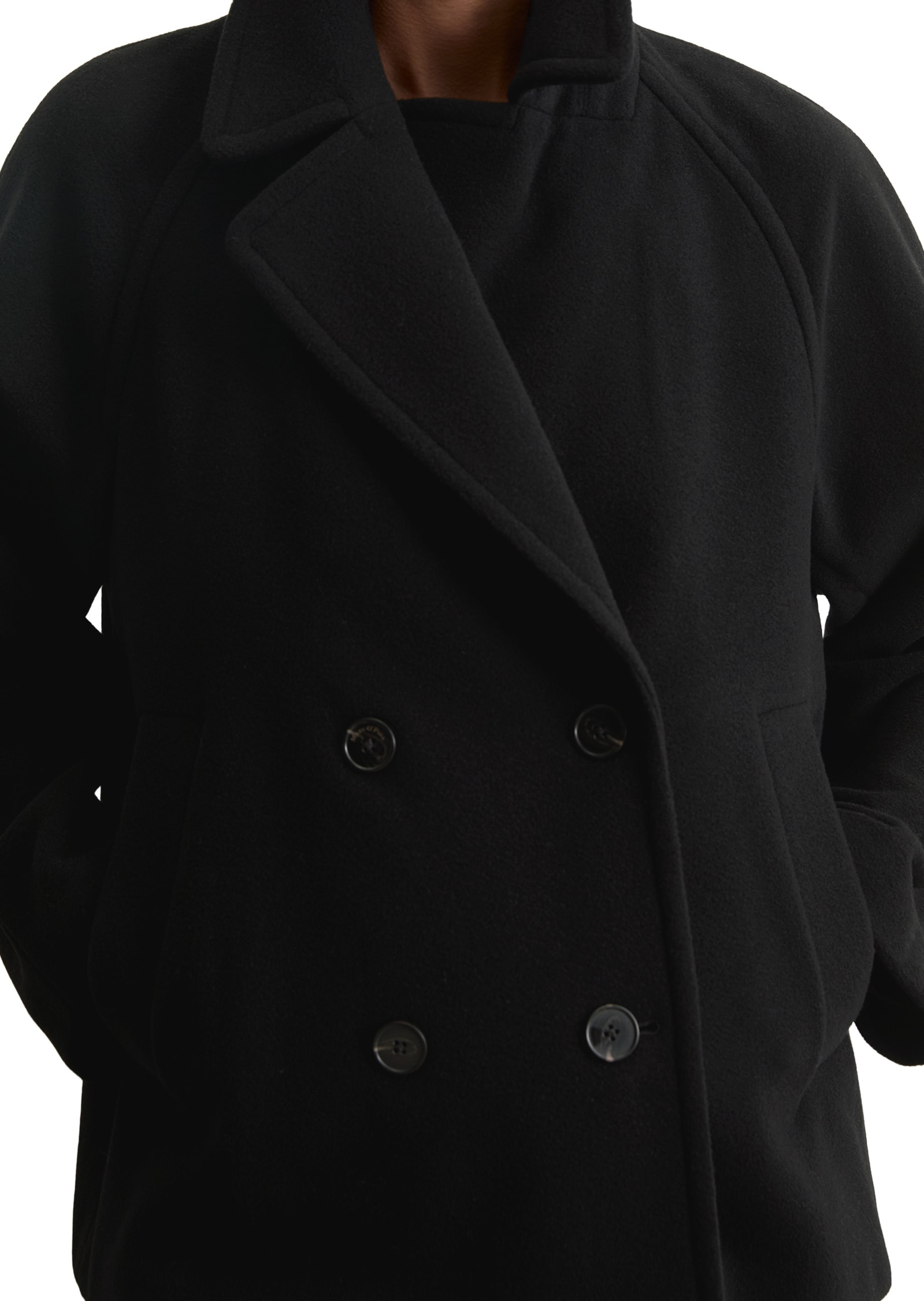 Marc O'Polo Outdoorjacke »aus Wolle-Mix«, ohne Kapuze
