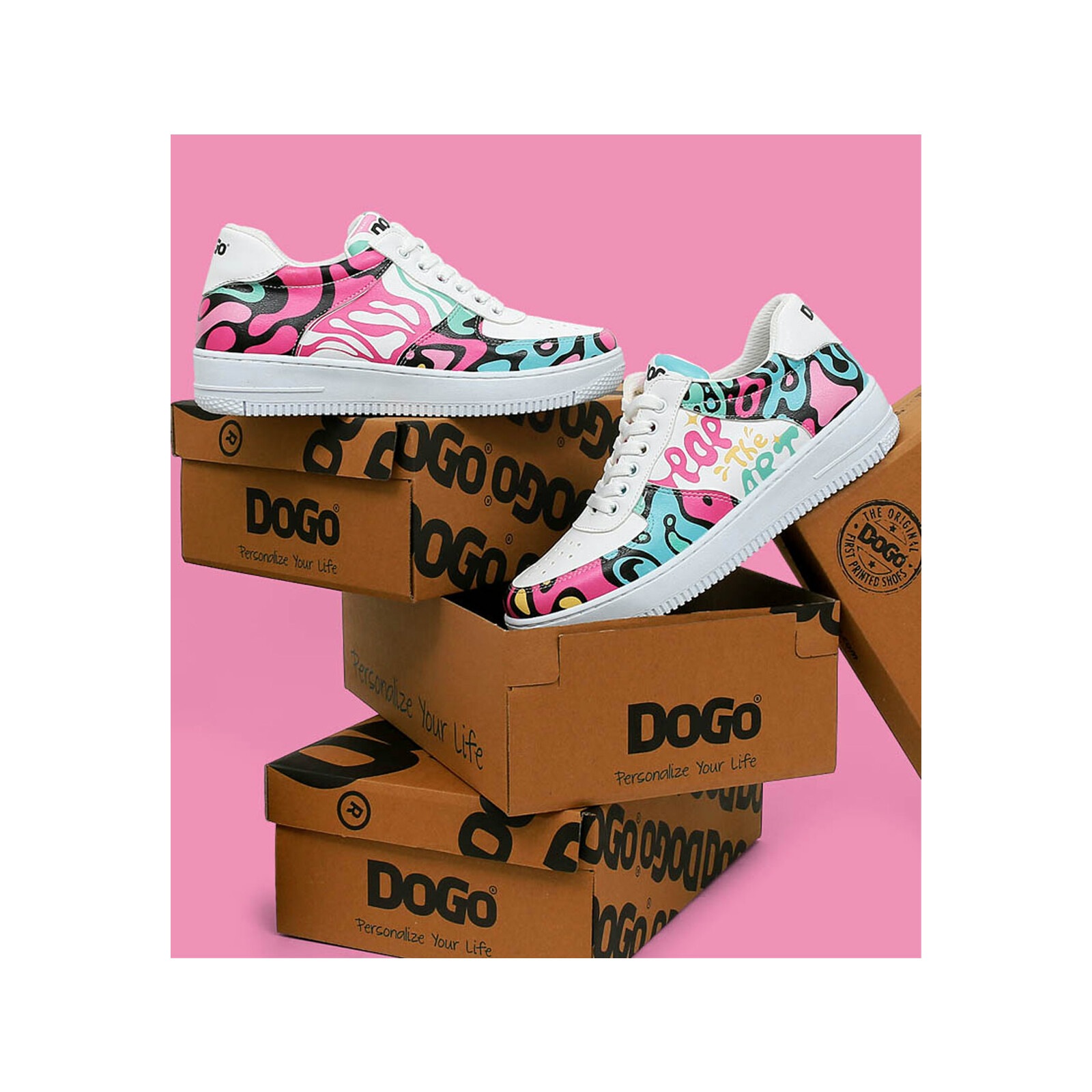 DOGO Sneaker "Dice Sneakers Pop The Art Damen Sneaker / Female", Vegan günstig online kaufen