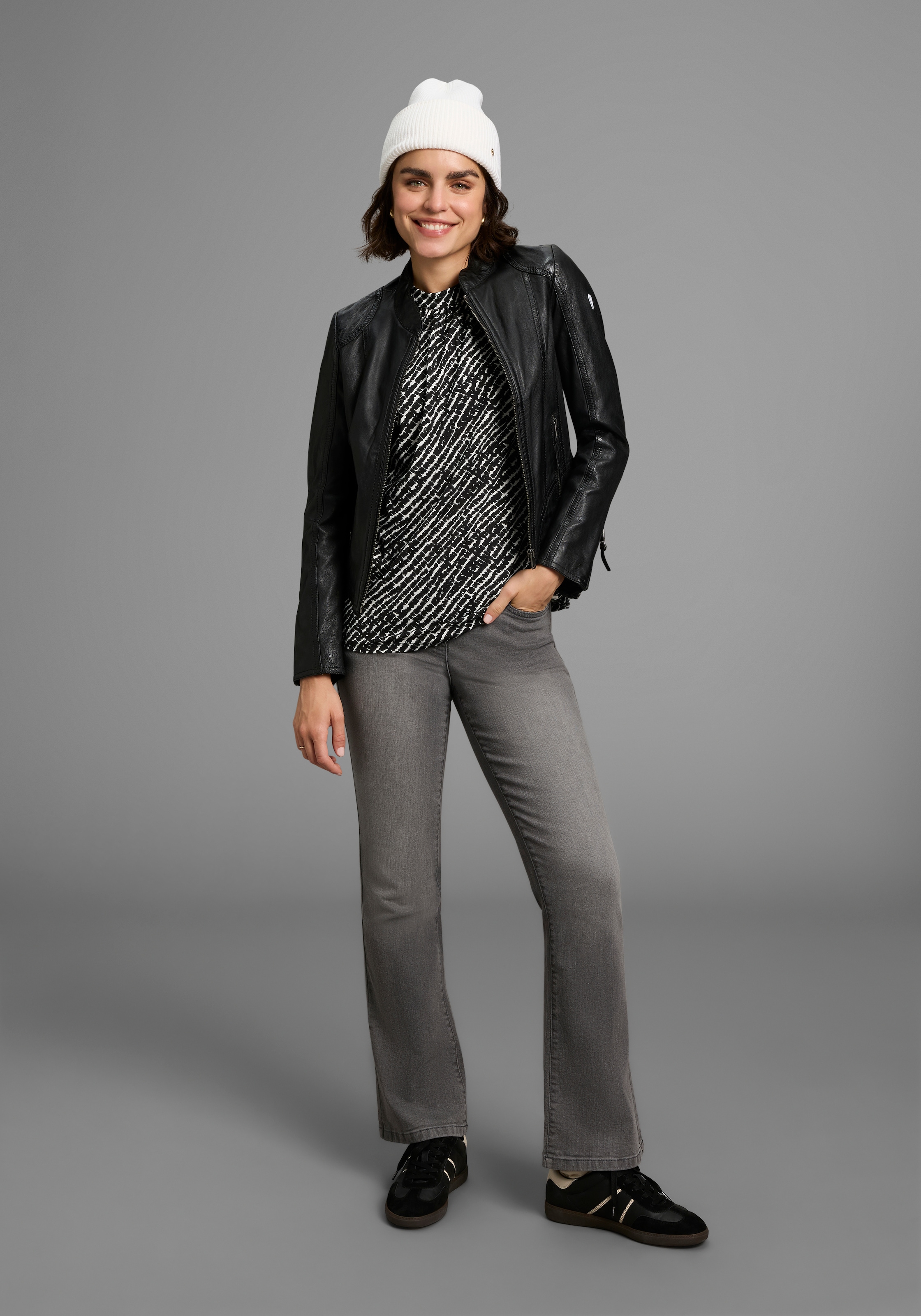 Laura Scott Kurzarmshirt, mit modischem Muster - NEUE KOLLEKTION