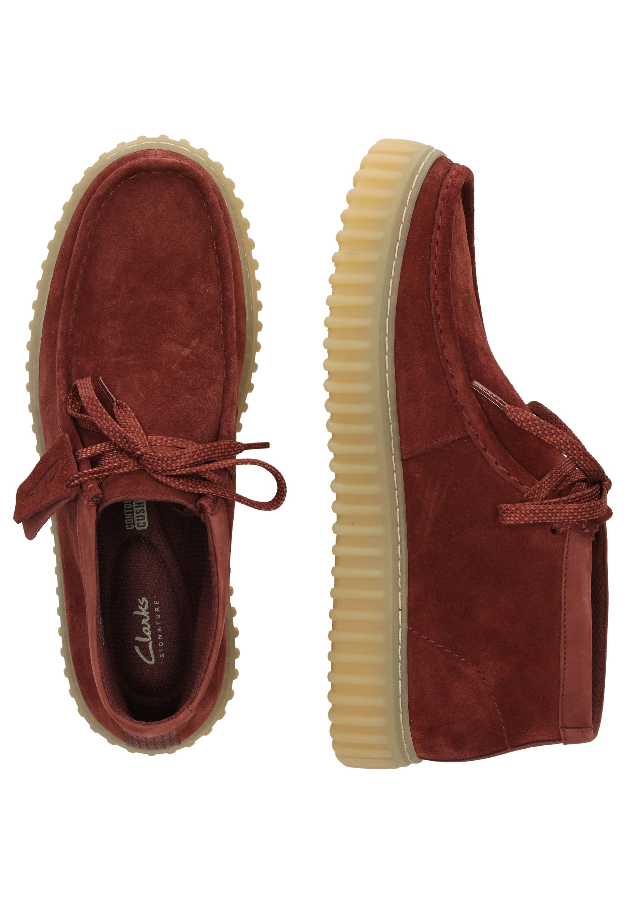 Clarks Schnürschuh »Torhill High«  mit verstecktem Gummizug