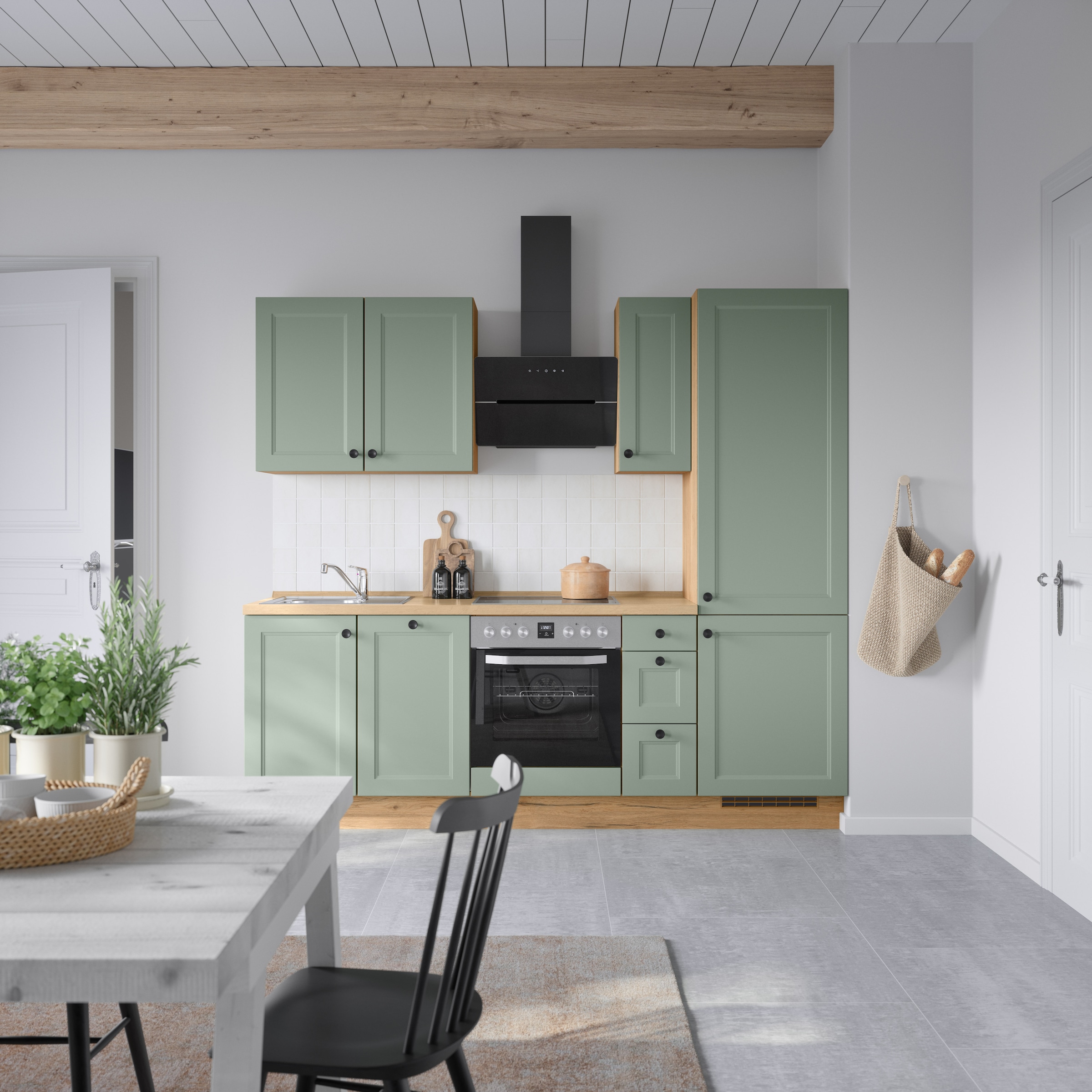 nobilia® Küchenzeile »"Cascada II"«, vormontiert, Breite 240 cm, Ausrichtung wählbar, wahlw. mit E-Geräten
