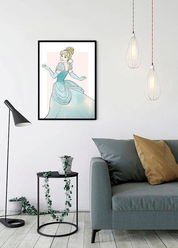 Schlafzimmer, Poster Wohnzimmer Kinderzimmer, St.), (1 Disney, | Komar Beauty«, »Cinderella BAUR