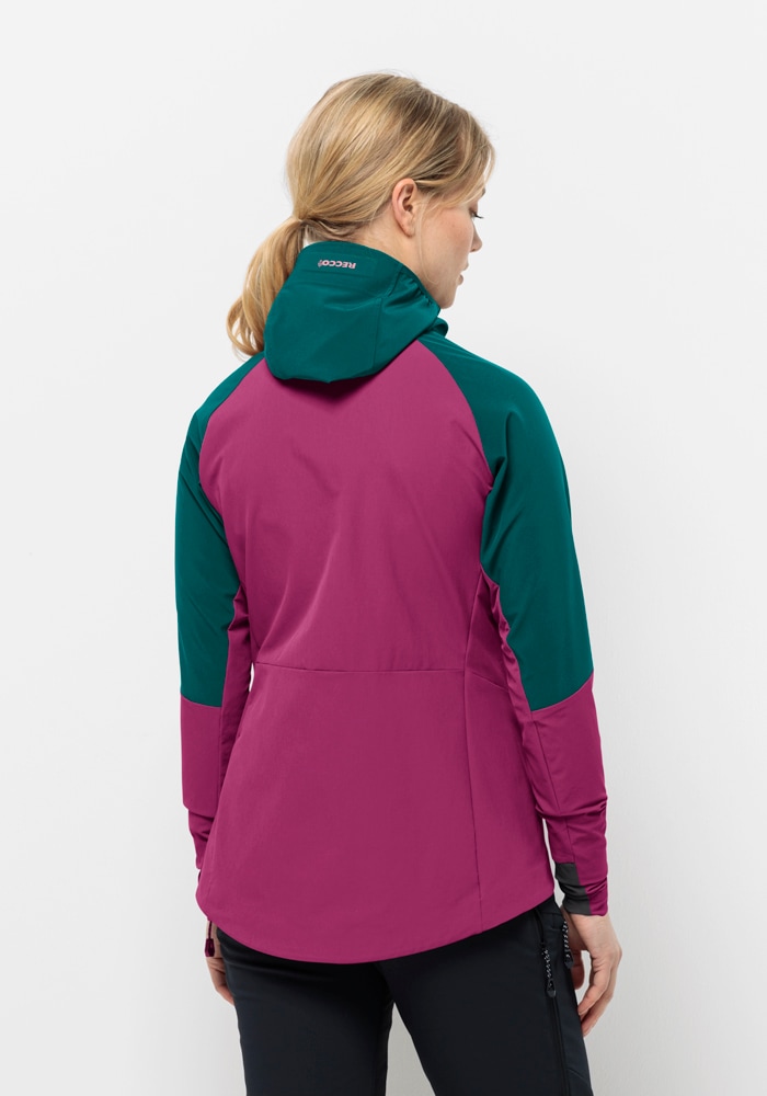 Jack Wolfskin Softshelljacke »ALPSPITZE HOODY W«, mit Kapuze