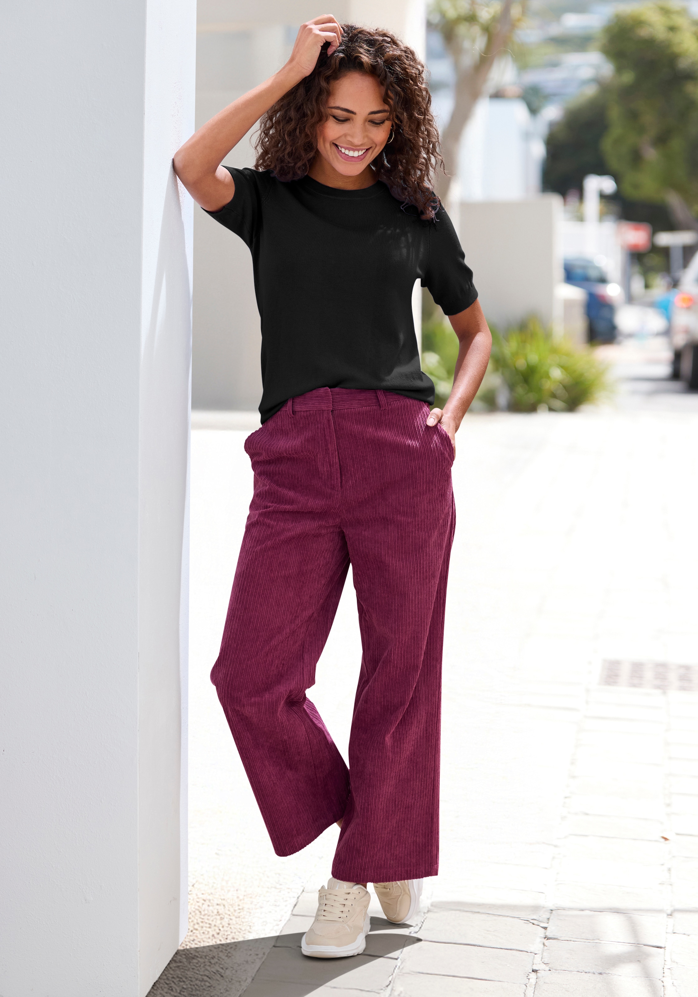 Buffalo Culotte, in Cord-Qualität, 7/8 Länge