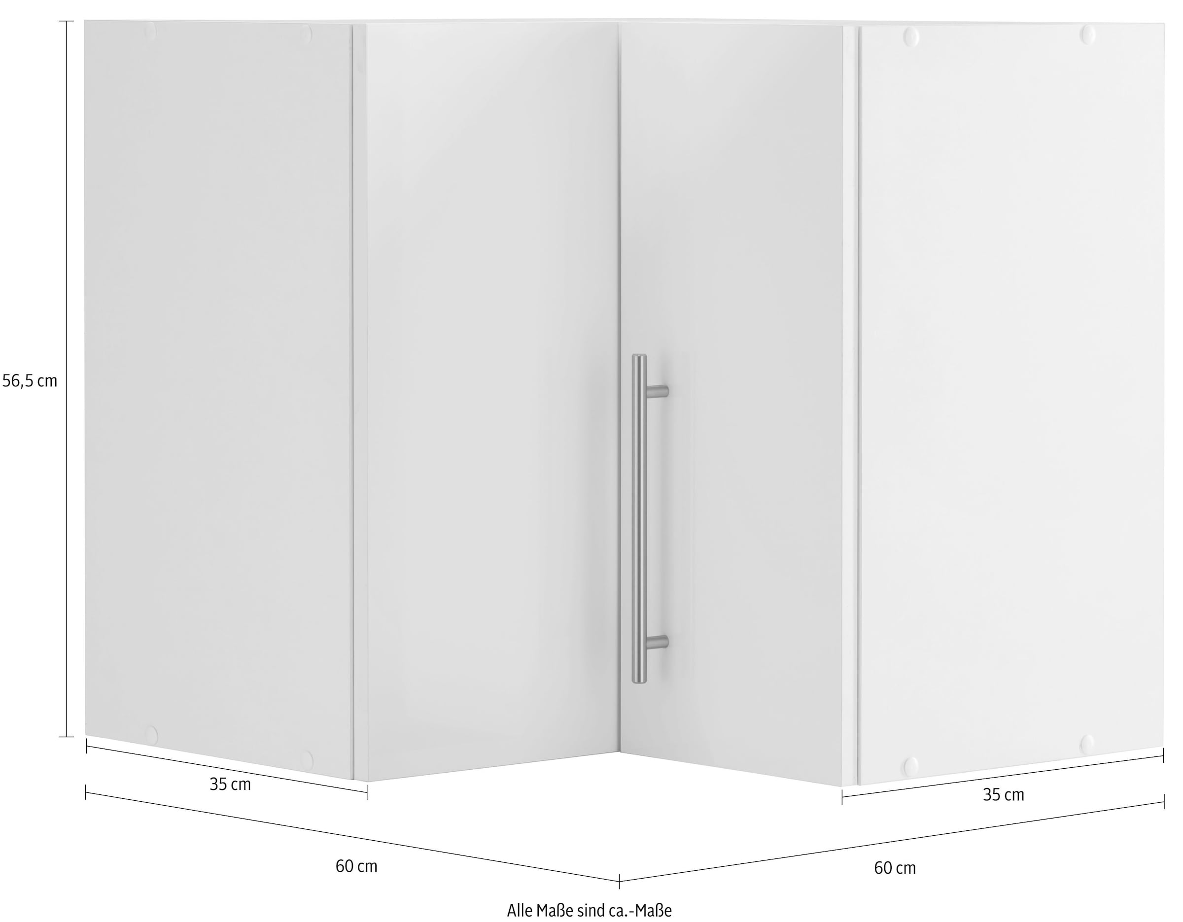 wiho Küchen Eckhängeschrank »Cali«, 60 cm breit