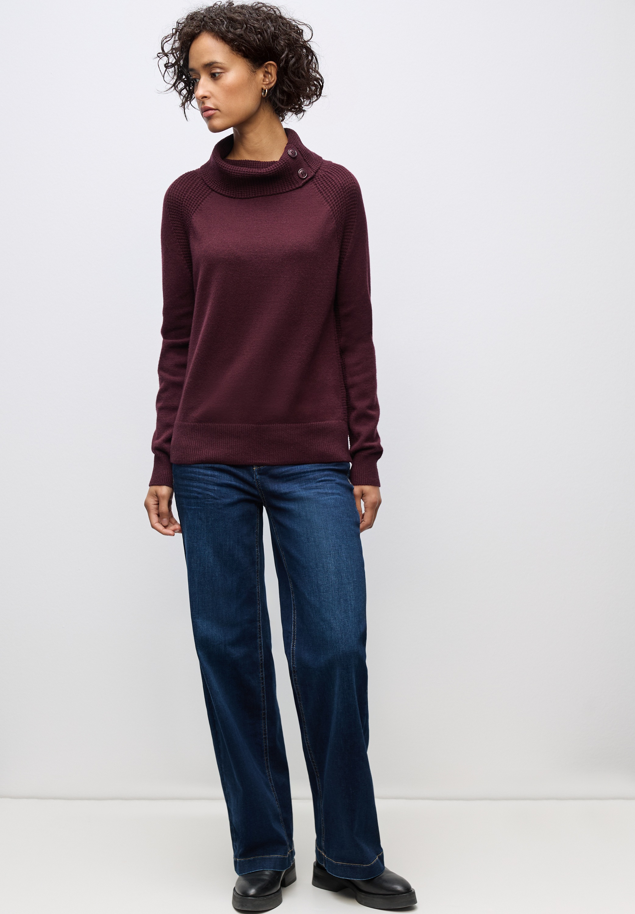 Thumbnail - STREET ONE Rollkragenpullover, mit Stehkragen