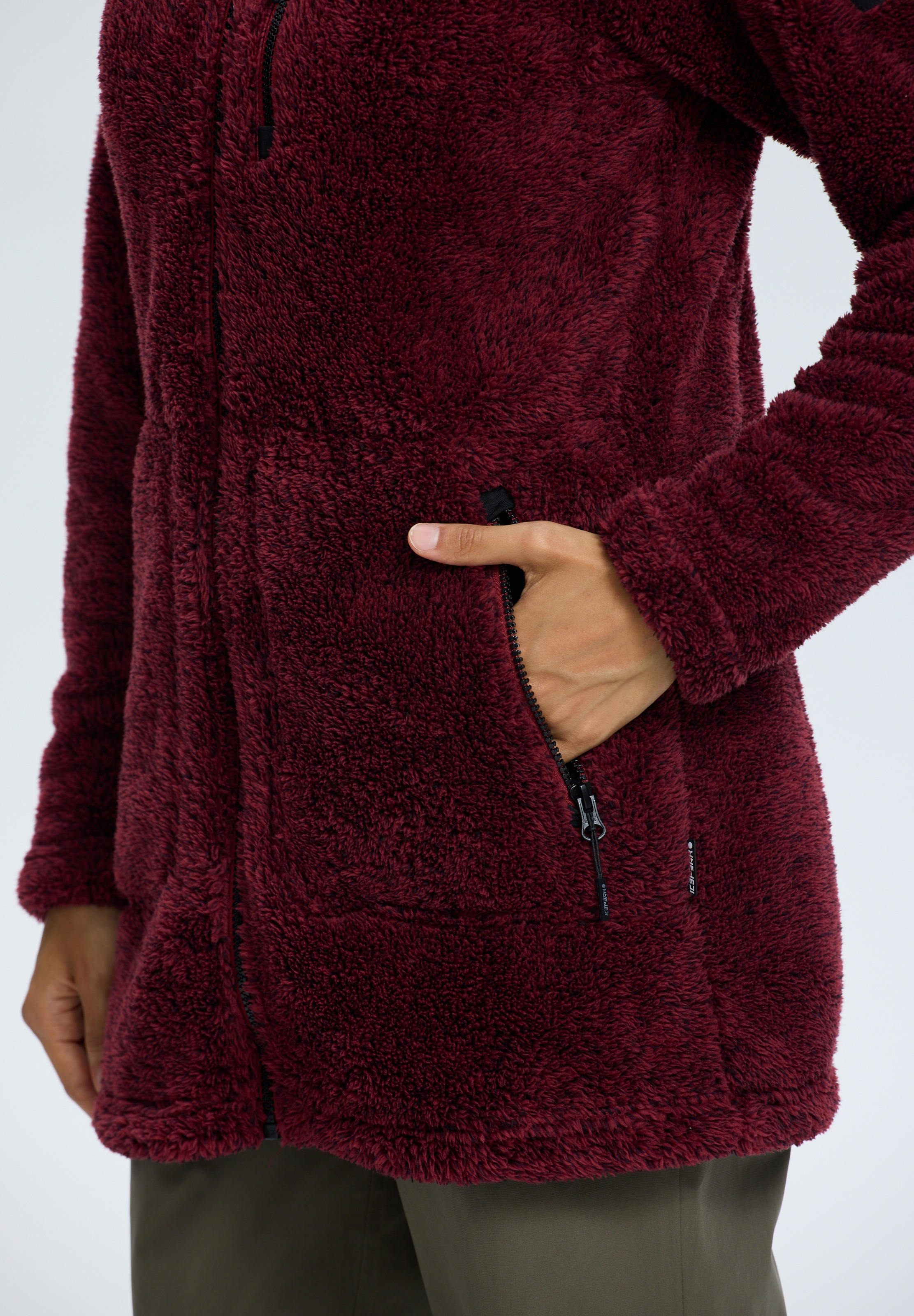 Thumbnail - Icepeak Fleecejacke "ICEPEAK CHELLES" mit verstellbarer Kapuze, schnell trocknendes Material