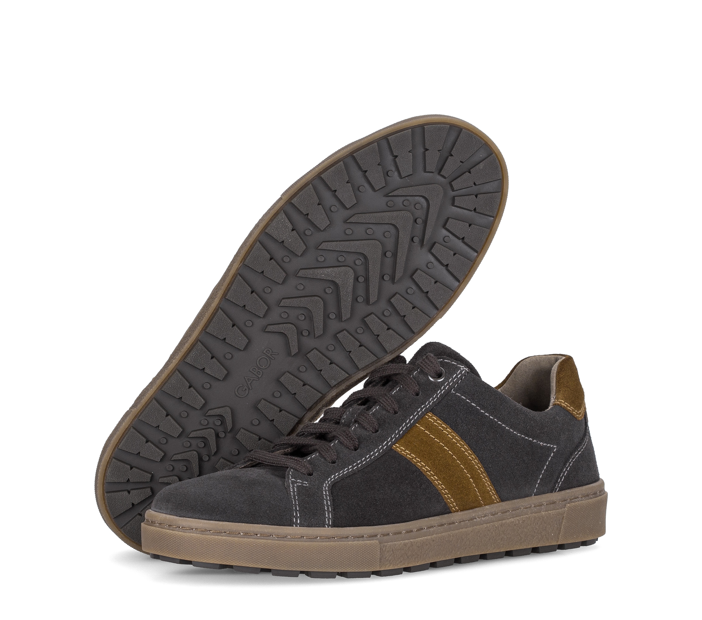 Gabor Sneaker  Halbschuh, Schnürer mit Kontrastbesatz, Weite G (=weit)