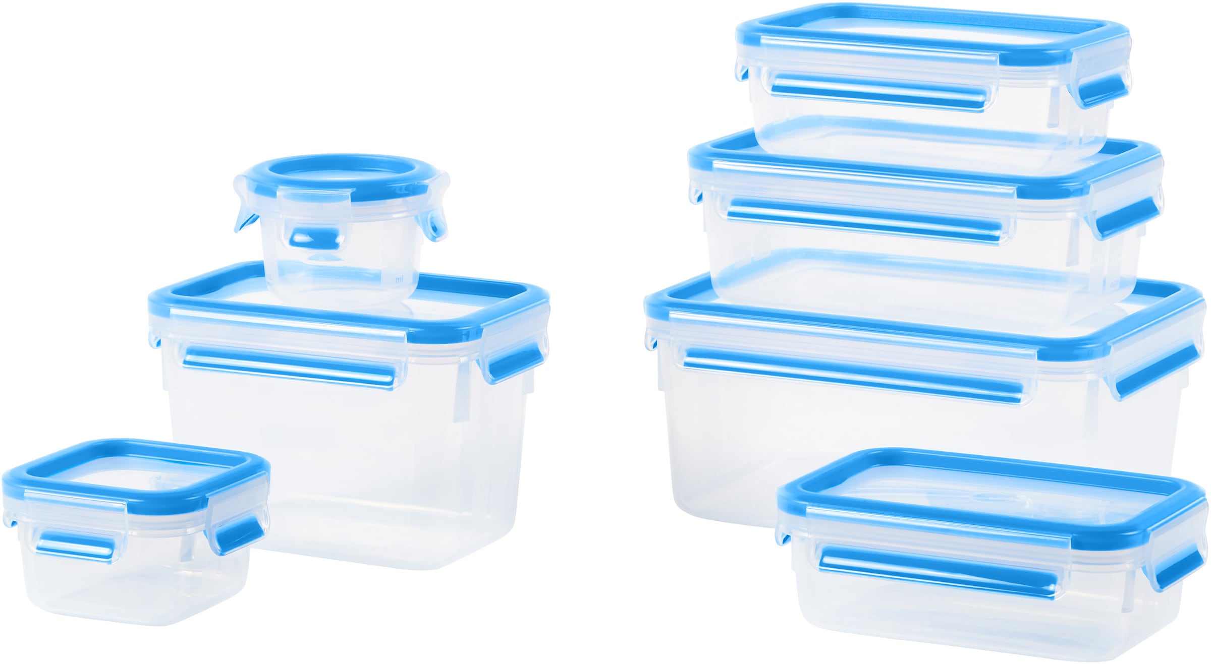 Emsa Frischhaltedose "N10316 Clip & Close" Set, Größen: 0,15/0,2/2*0,55/1,1 günstig online kaufen
