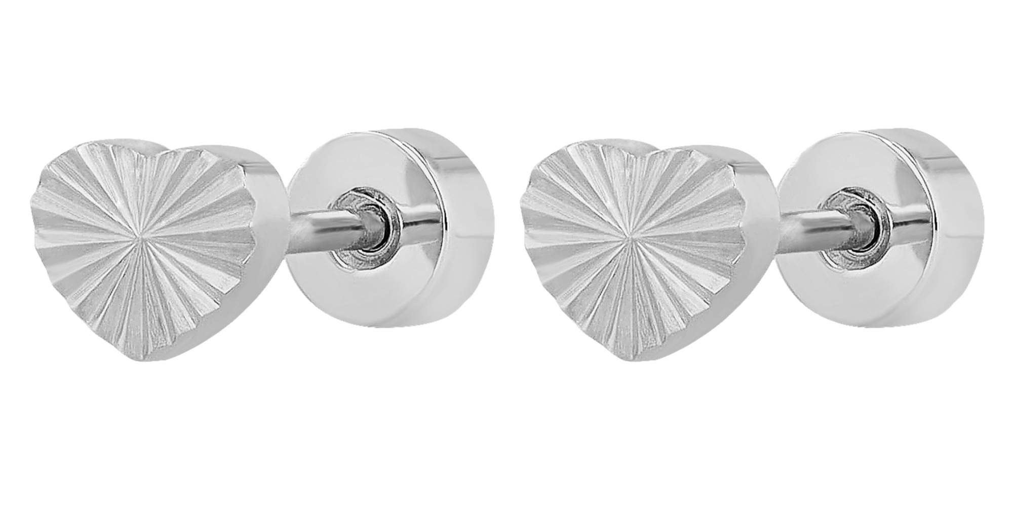 Adelia´s Paar Ohrhänger "Damen Ohrringe – Ohrstecker Herz aus Edelstahl" Zu günstig online kaufen