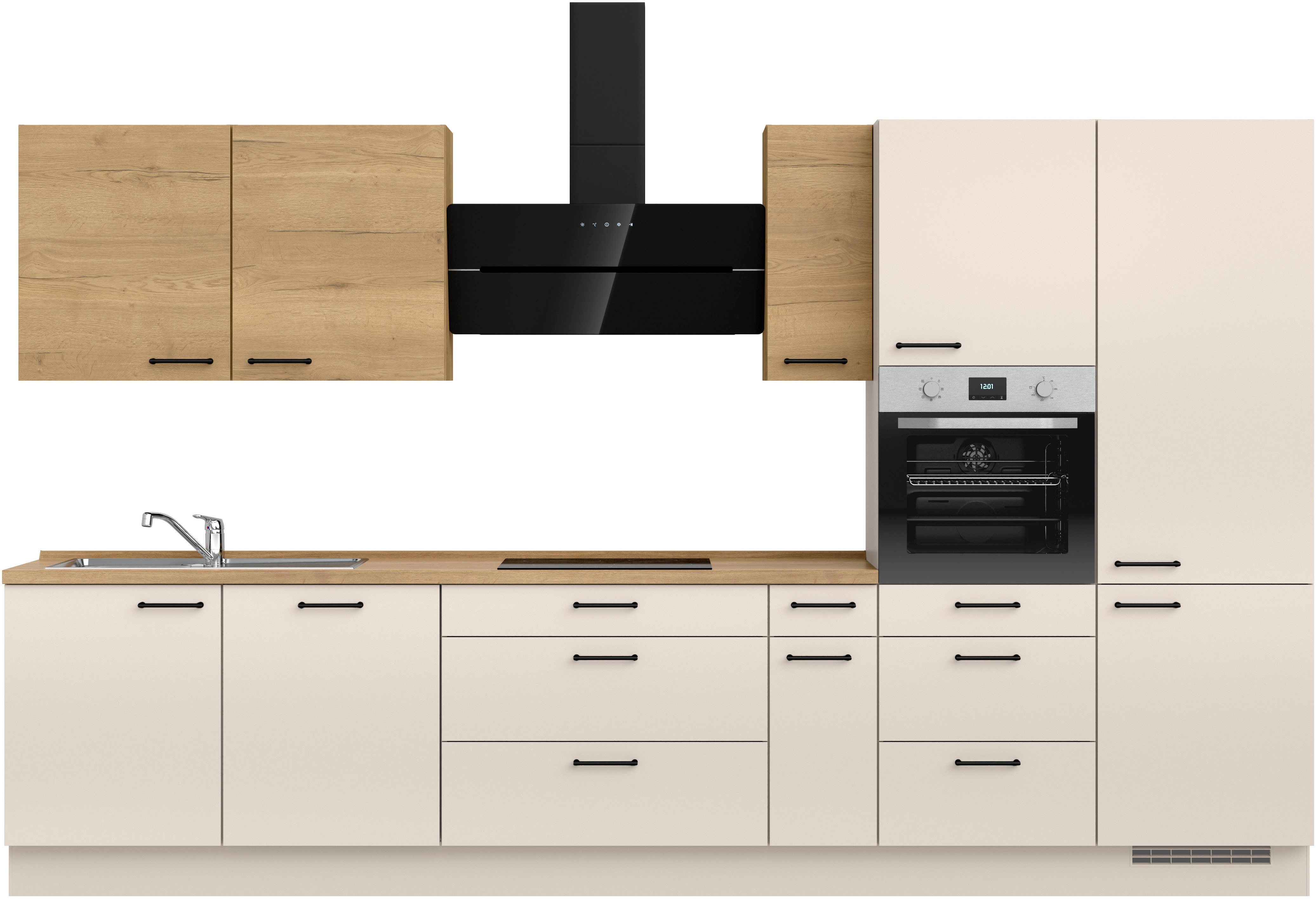 nobilia ""MIAMI", NEU: individuell anpassbar mit gratis Profi-Beratung" vormontiert, Breite 360 cm, Ausrichtung wählbar, wahlw. mit E-Geräten